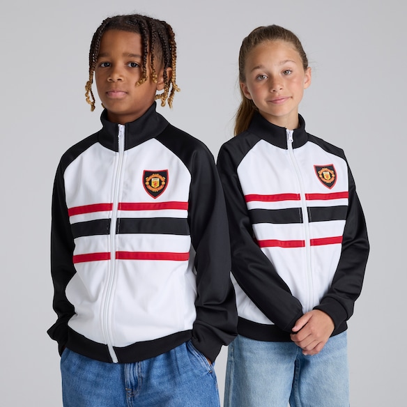 Manchester United Kids 1999 Away Inspired Full-Zip White