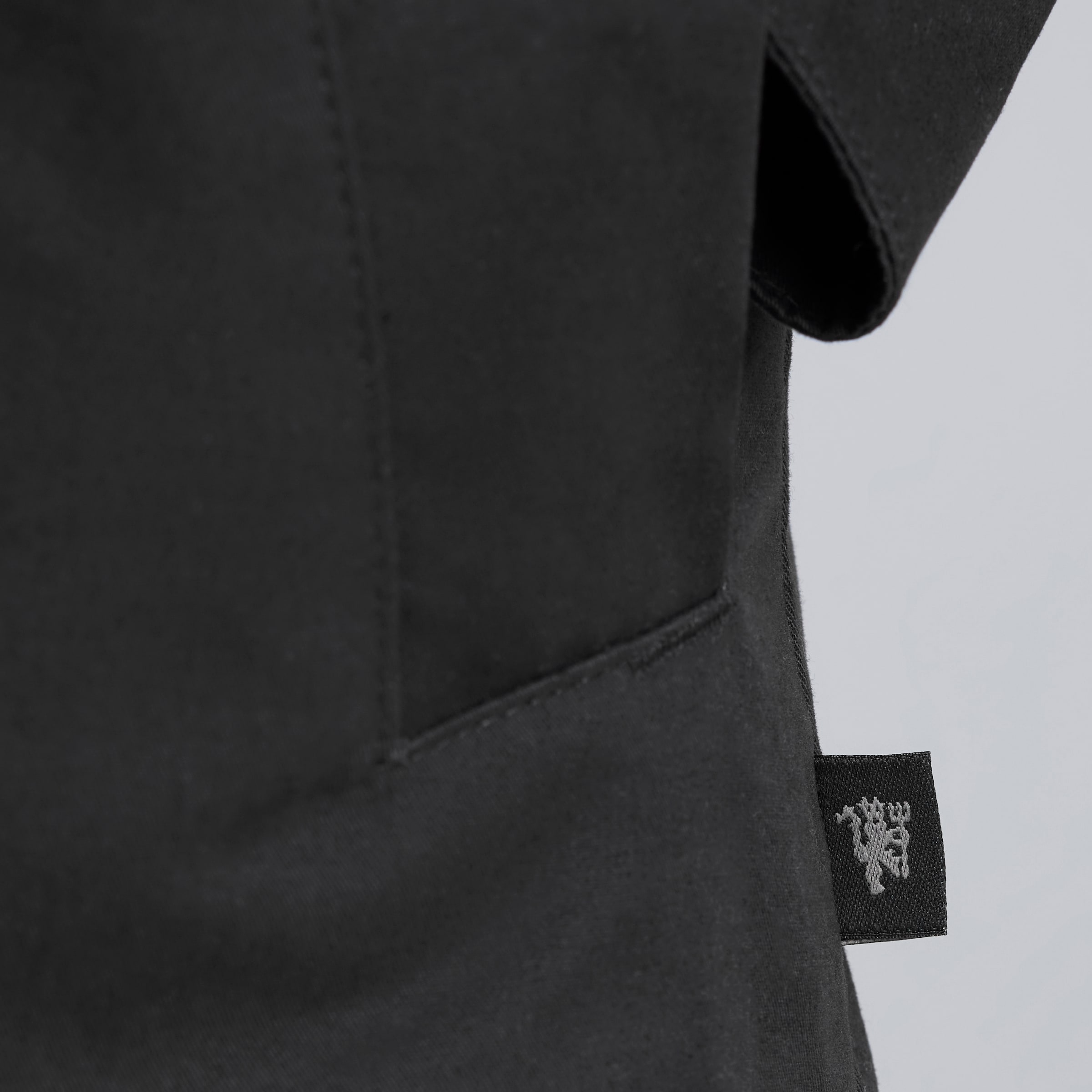 Manchester United Kids Funnel Neck Parka Black Noir Détail [6-6]