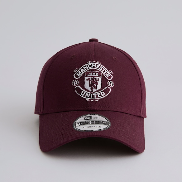 Manchester United x New Era 9Forty Cap Burgundy Red