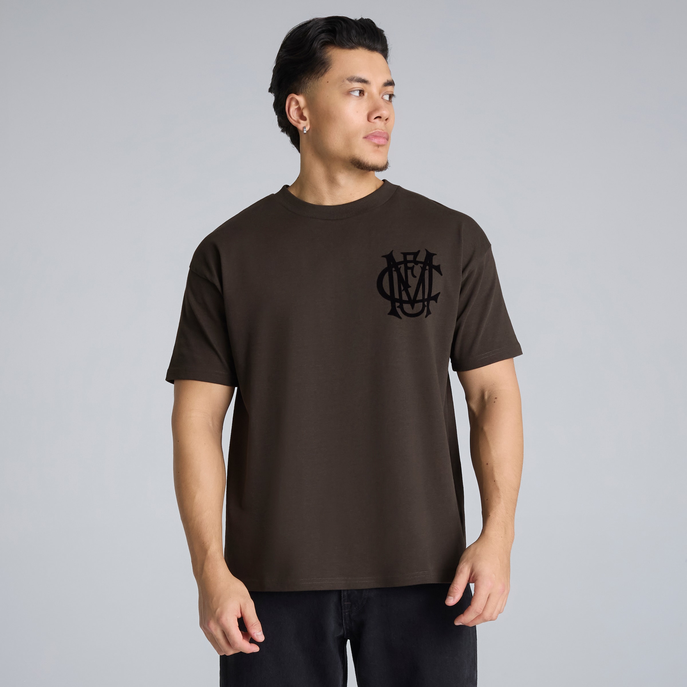 Manchester United Archive T-Shirt Charcoal