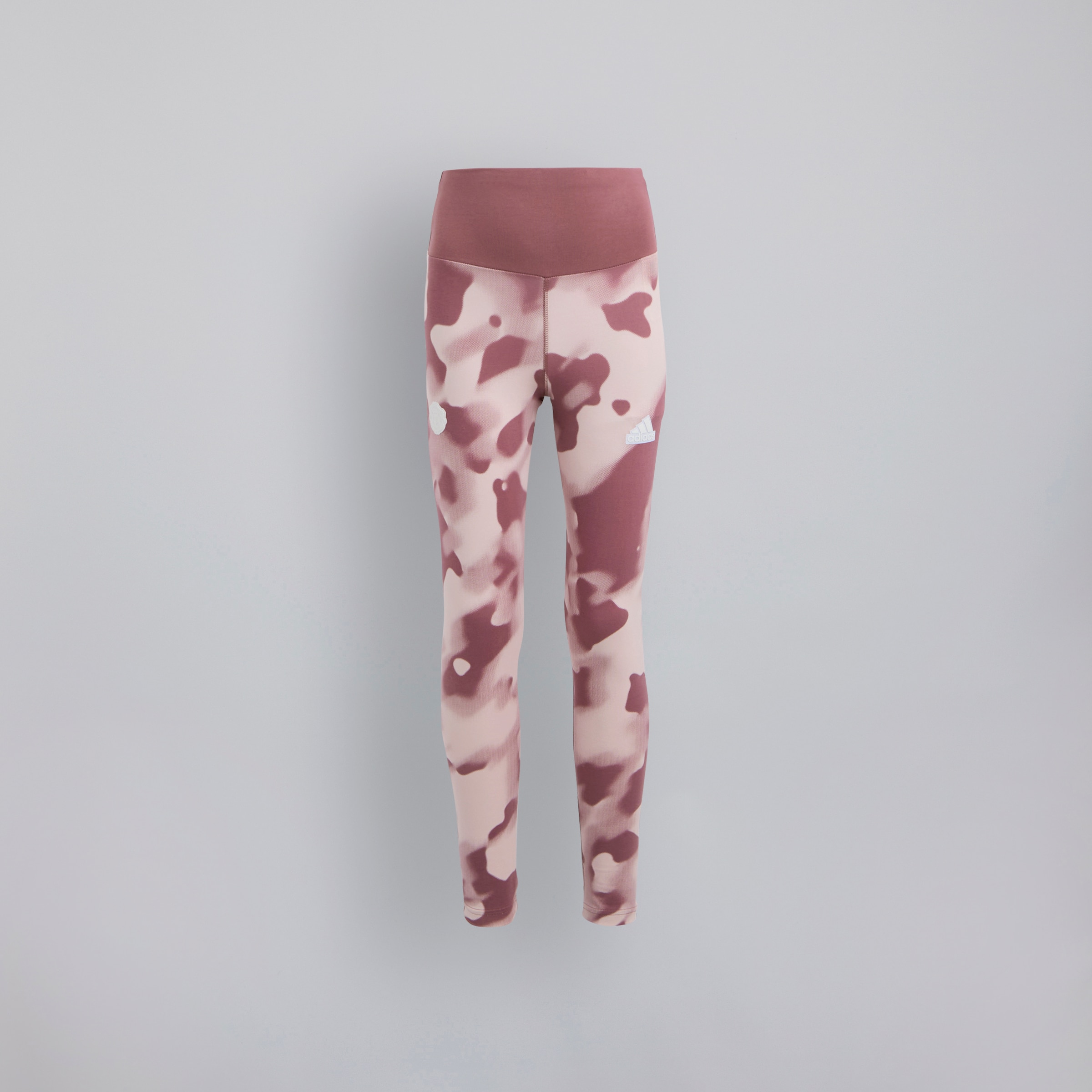 Manchester United x adidas Kids Future Icons Camo Print 7 8 Leggings Burgundy