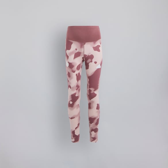 Manchester United x adidas Kids Future Icons Camo Print 7/8 Leggings Burgundy 红色