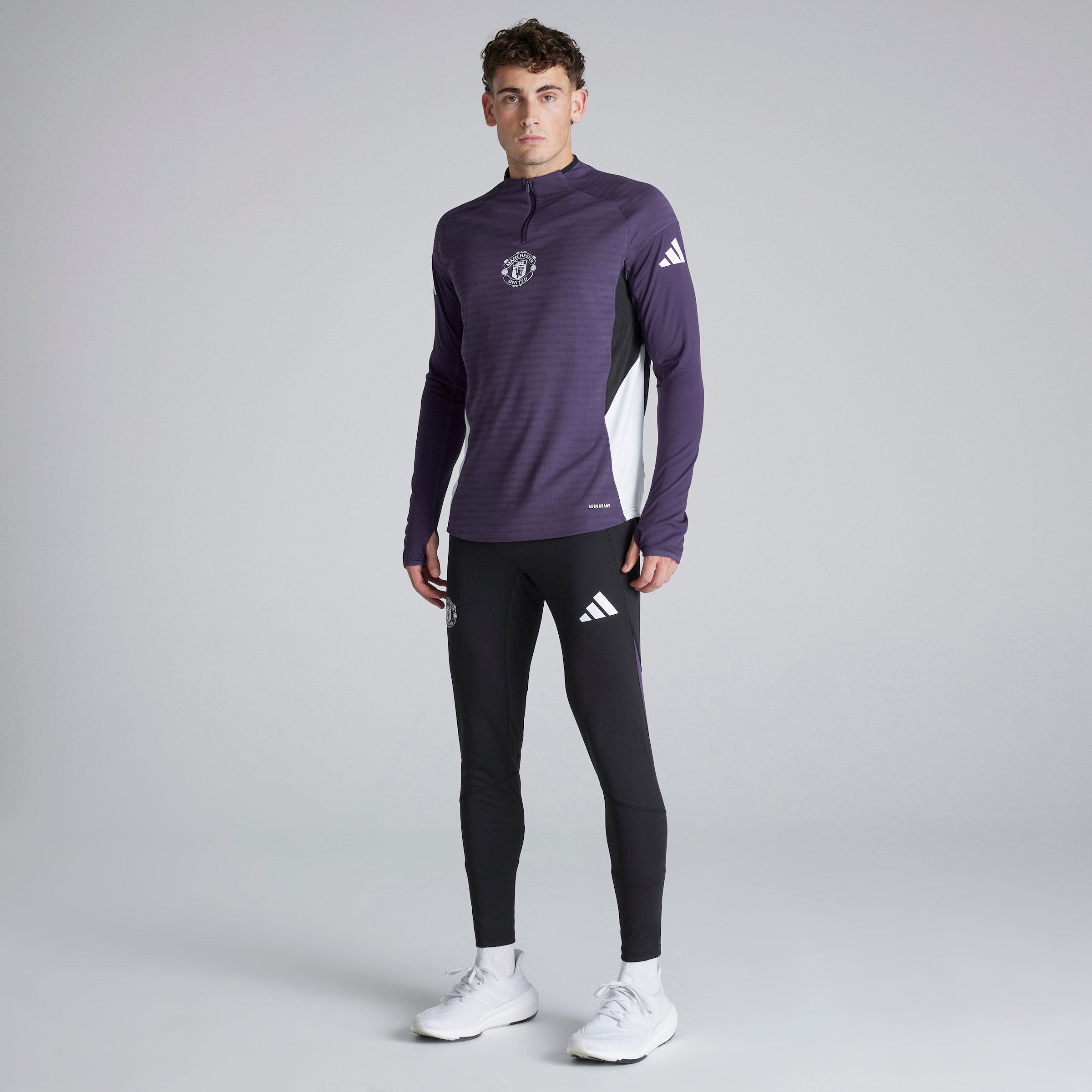 MU Adidas 25/26 Training Mens Pro Pant Black Noir Détail [3-5]