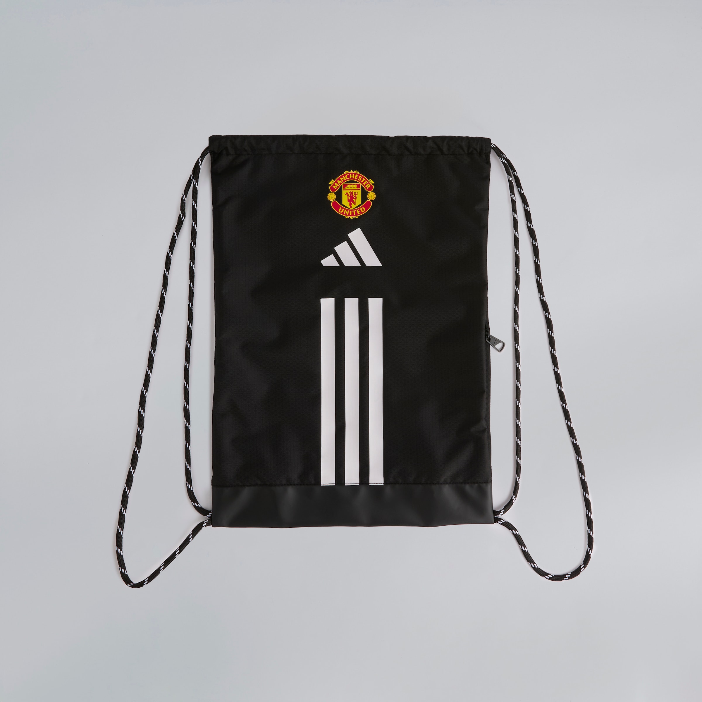 MU x Adidas Essentials 3-Stripes Gymsack Black Black Detail [3-4]