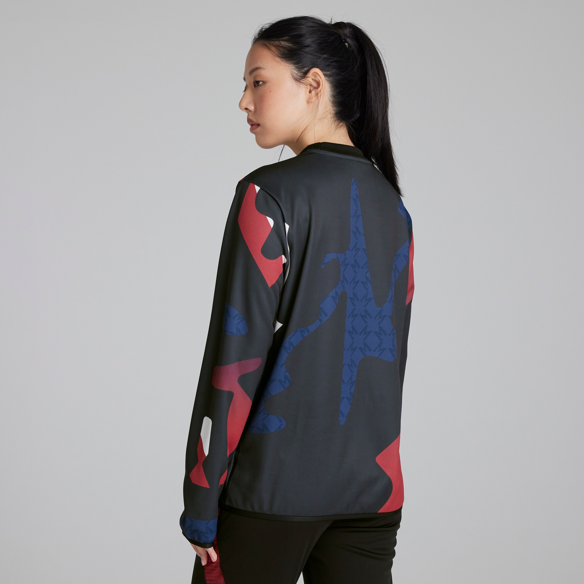 Manchester United Womens Pre-Match Warm Top Black Black Detail [2-5]