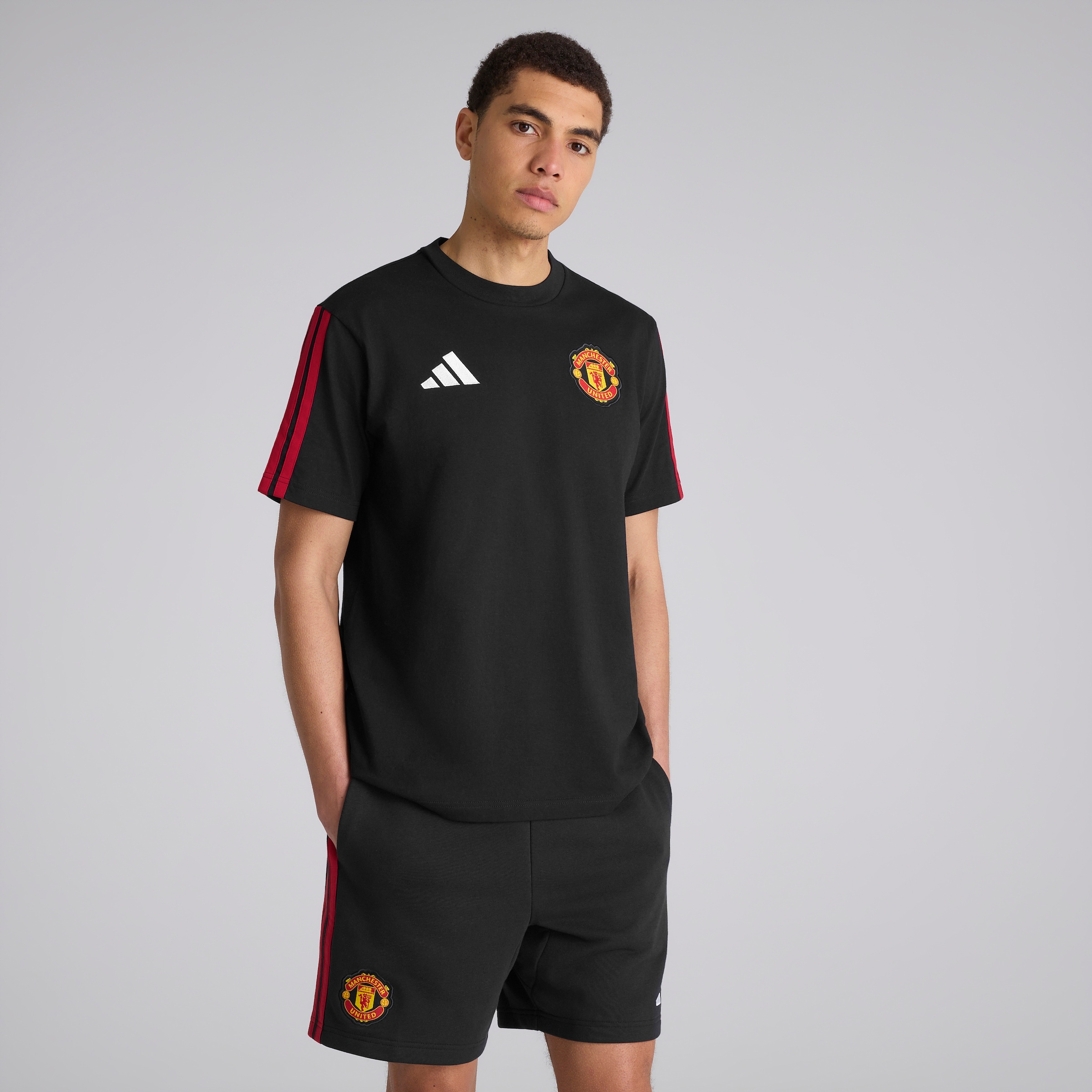 Manchester United x adidas DNA T-Shirt Black 검정색