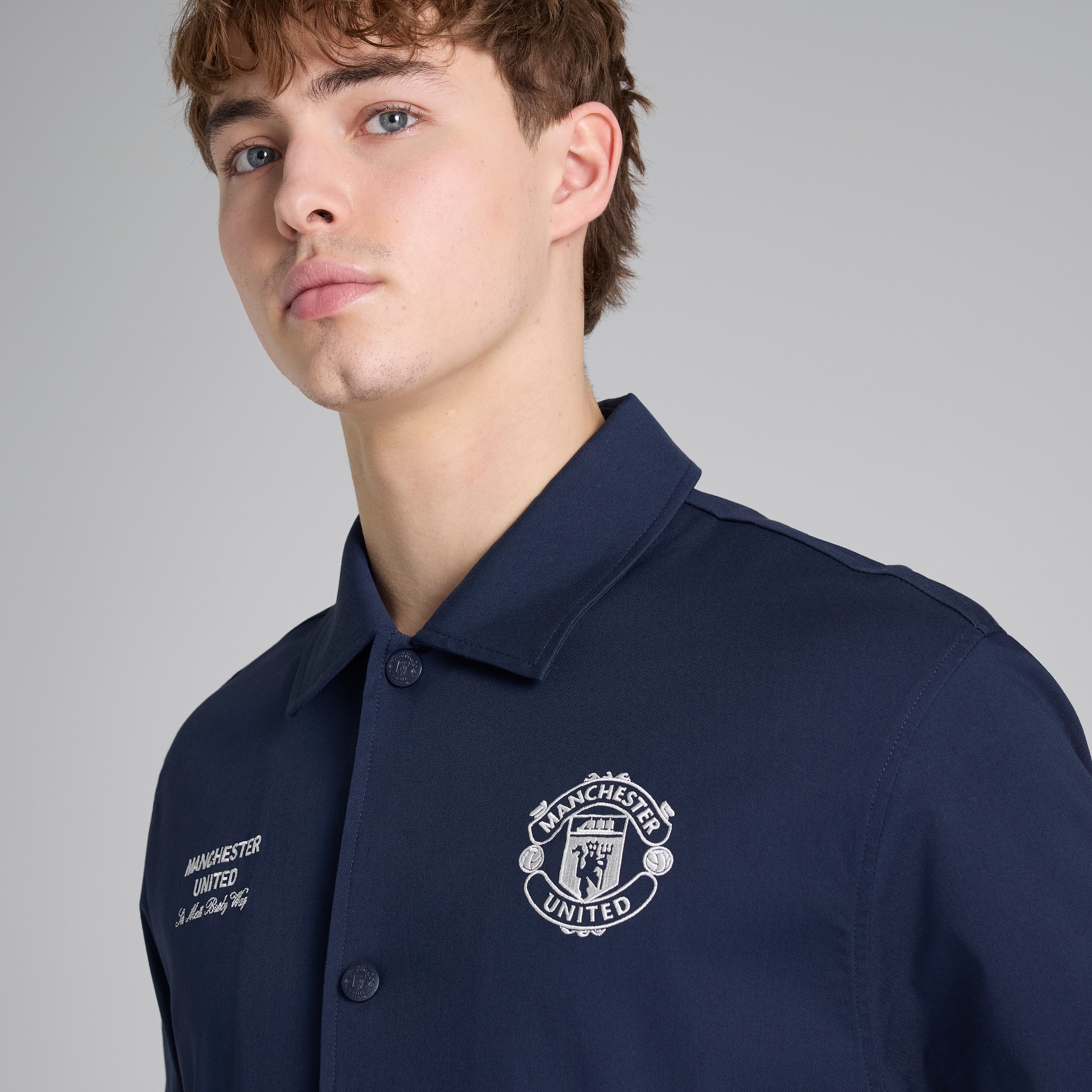 Manchester United Theatre of Dreams Parka Navy Navy blue Detail [5-6]