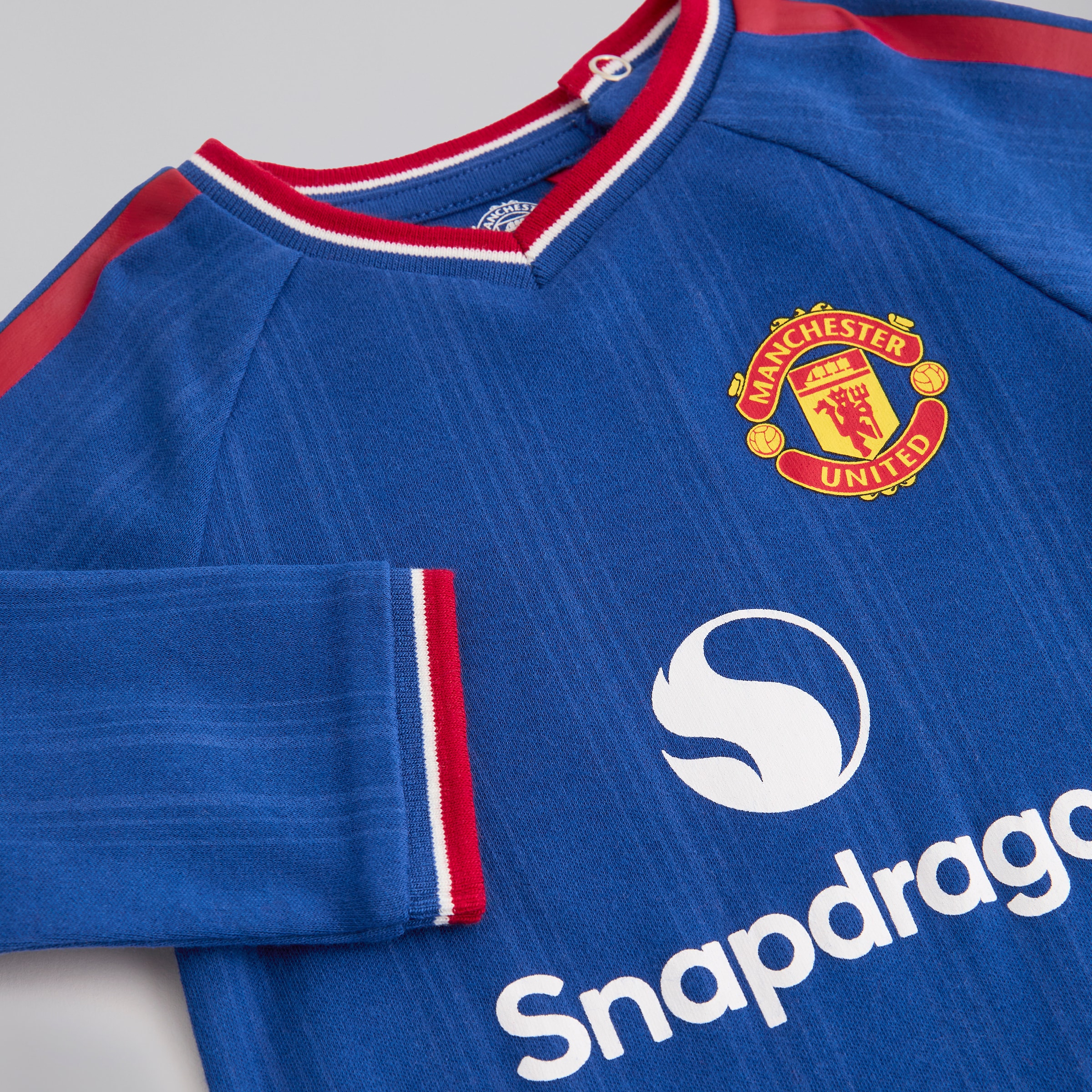 Manchester United Baby Away Sleepsuit Blue Blue Detail [4-4]