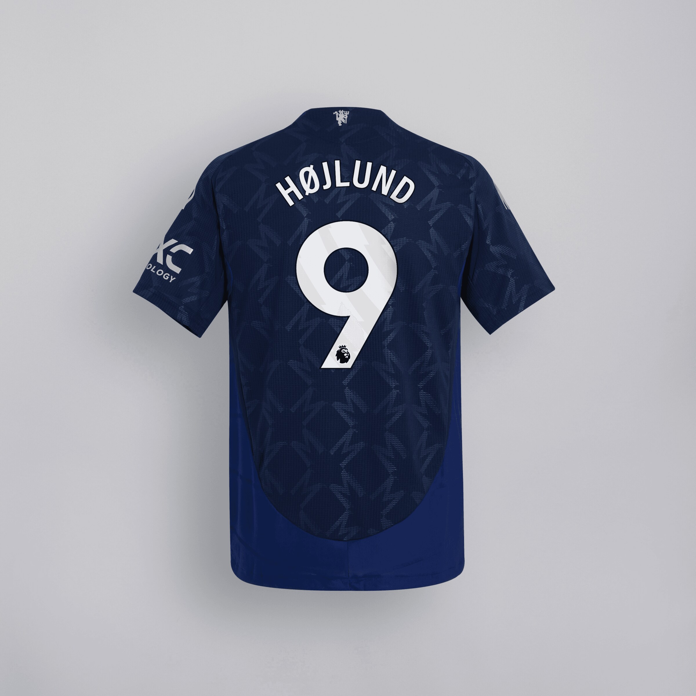 Manchester United 24/25 Away Jersey Kids with Hojlund 9 EPL Printing & Badge Bleu