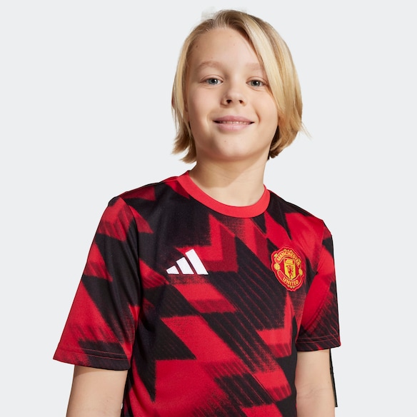 Manchester United 25/26 Pre-Match Jersey Kids Red