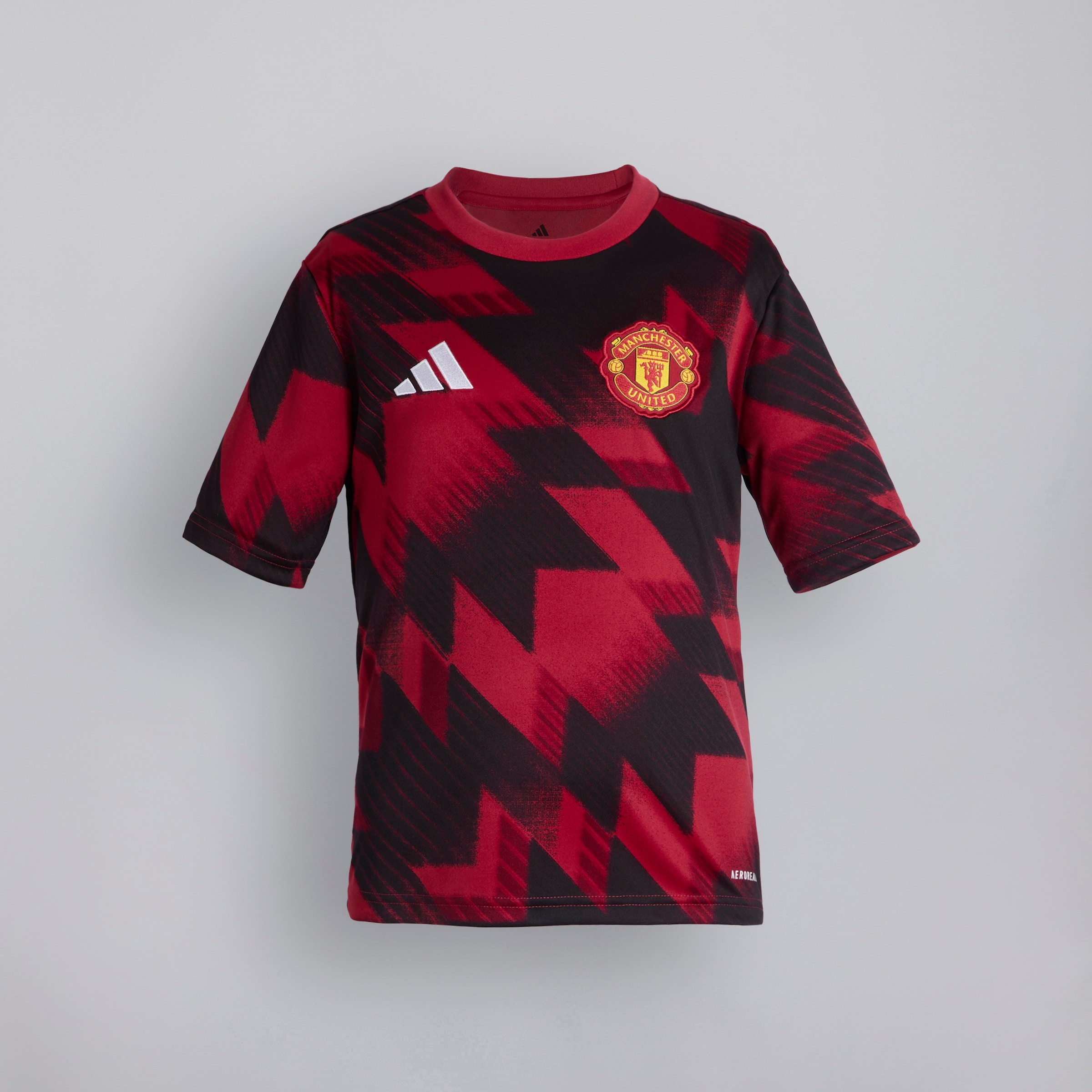 Manchester United 25/26 Pre-Match Jersey Kids Rouge Détail [7-7]