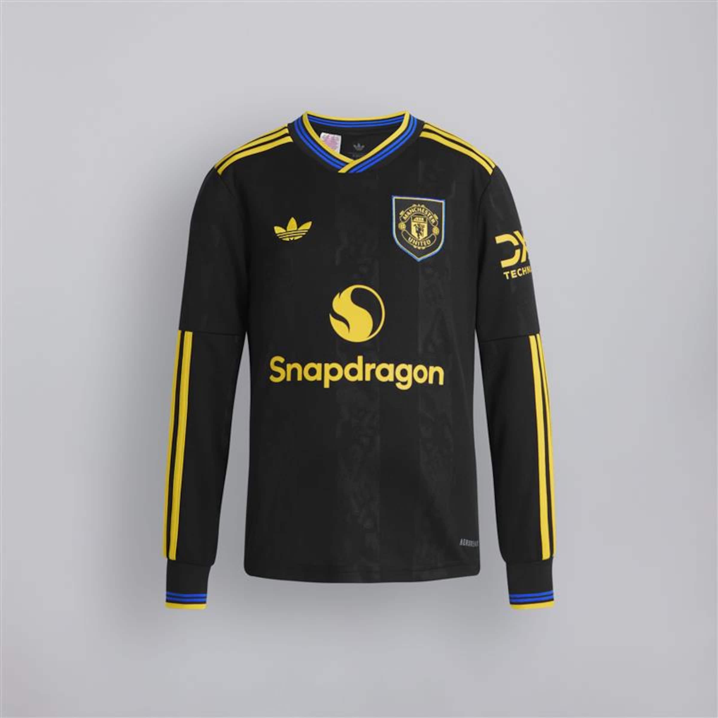 Manchester United 25/26 Long Sleeve Third Jersey Kids 黑色
