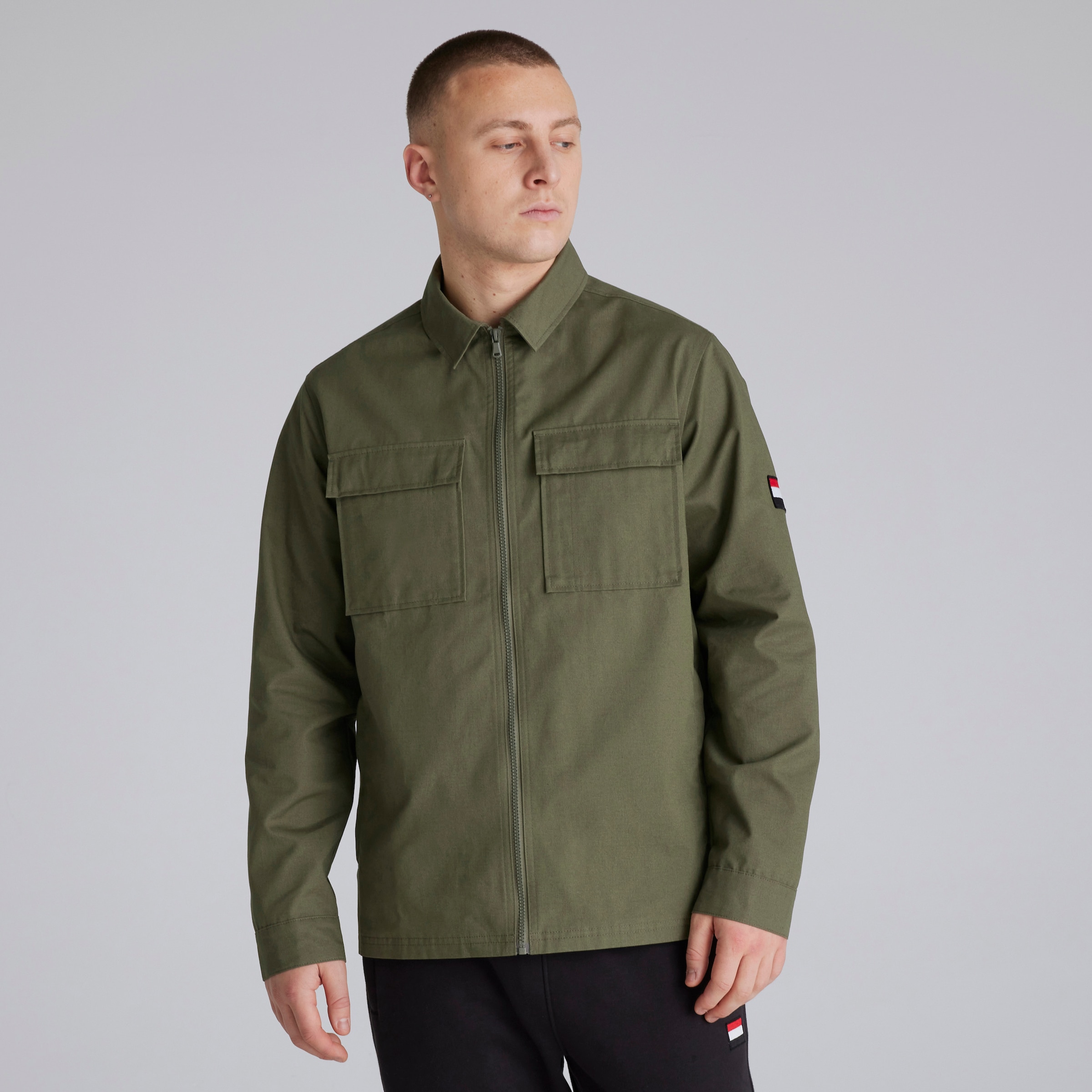 Manchester United Overshirt Khaki