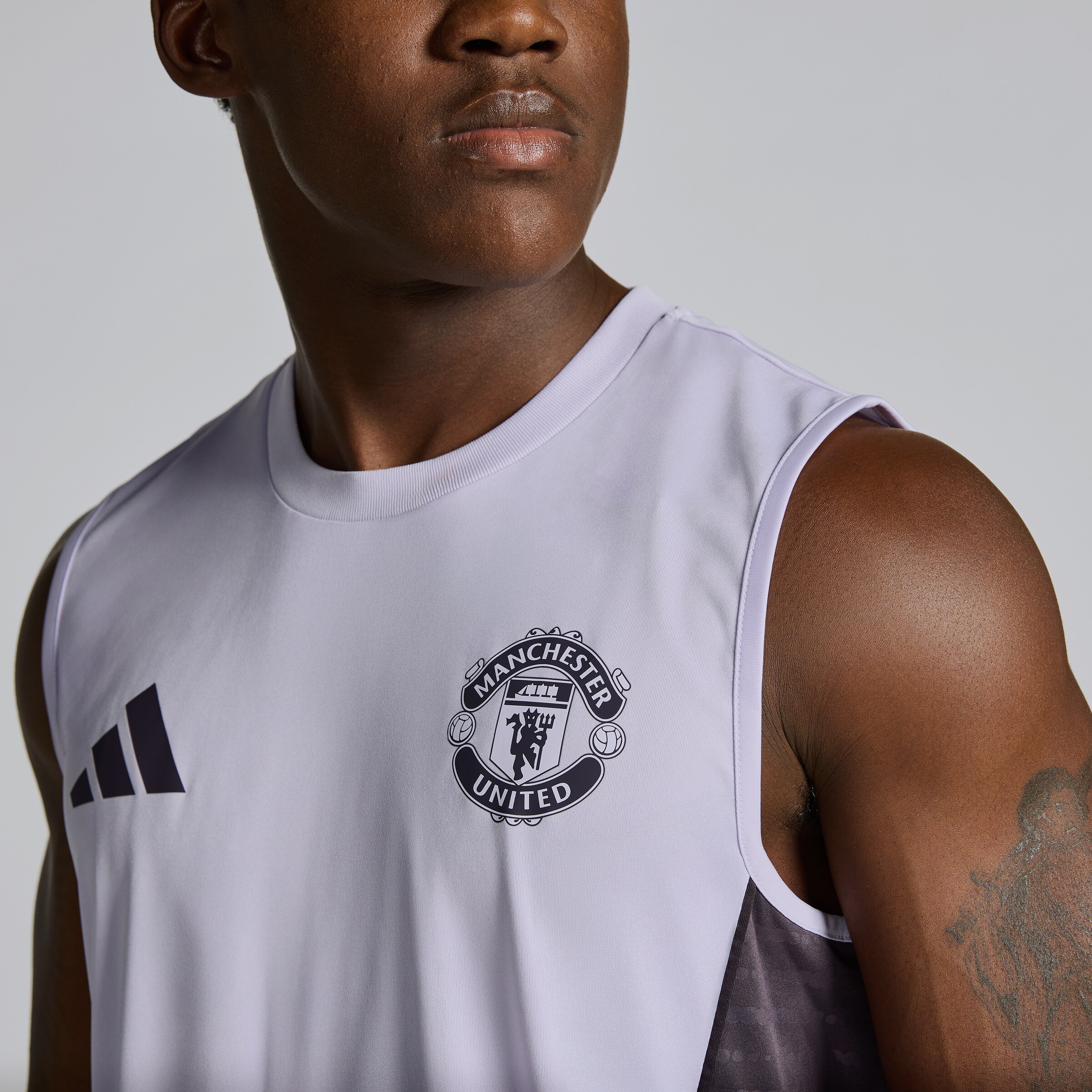 Manchester United Tiro 25 Competition Sleeveless Jersey Purple Detail [5-5]
