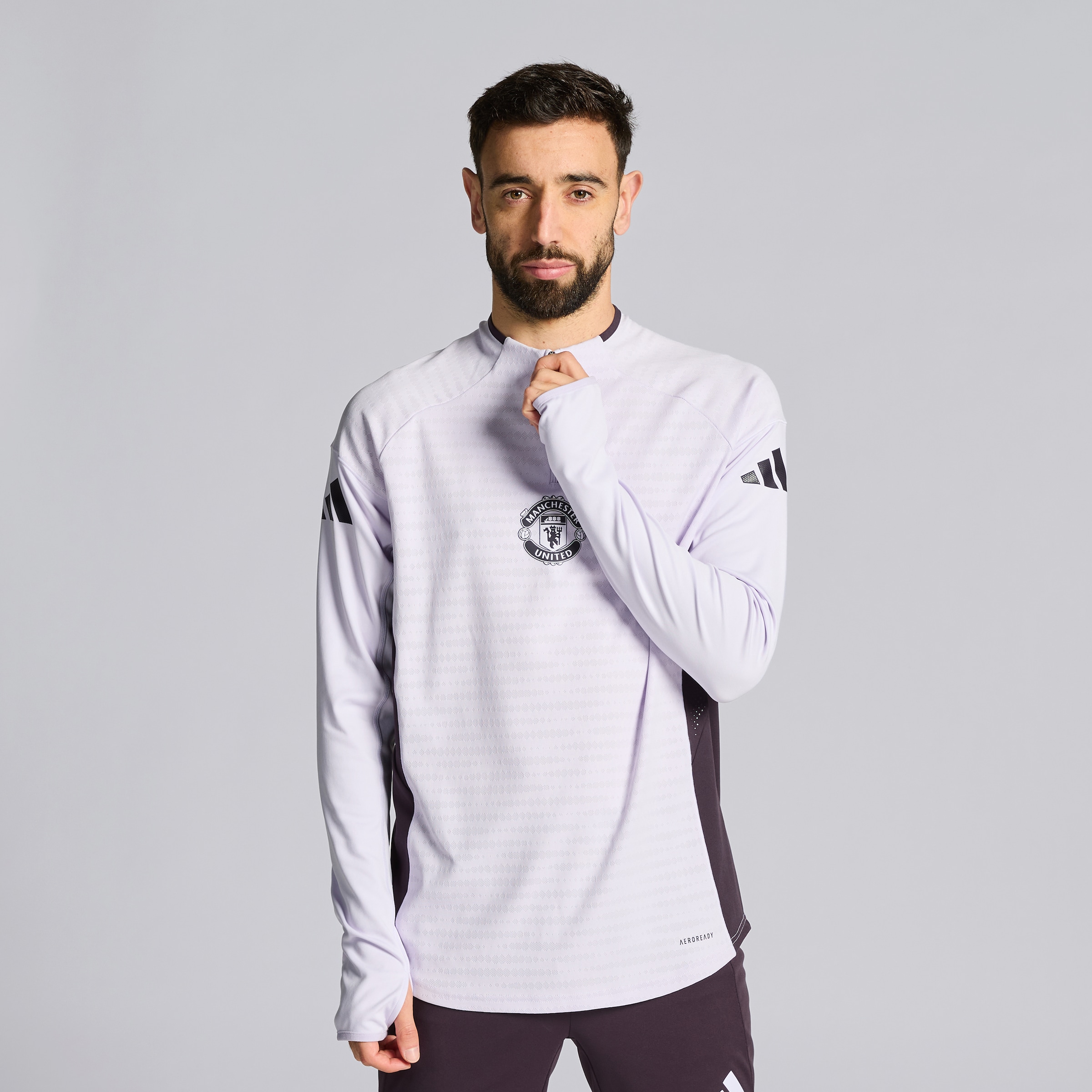 Manchester United Tiro 25 Pro Training Top Purple Detail [3-5]