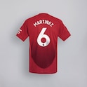 Manchester United 24/25 Home Jersey Kids with Martinez 6 EPL Printing & Badge