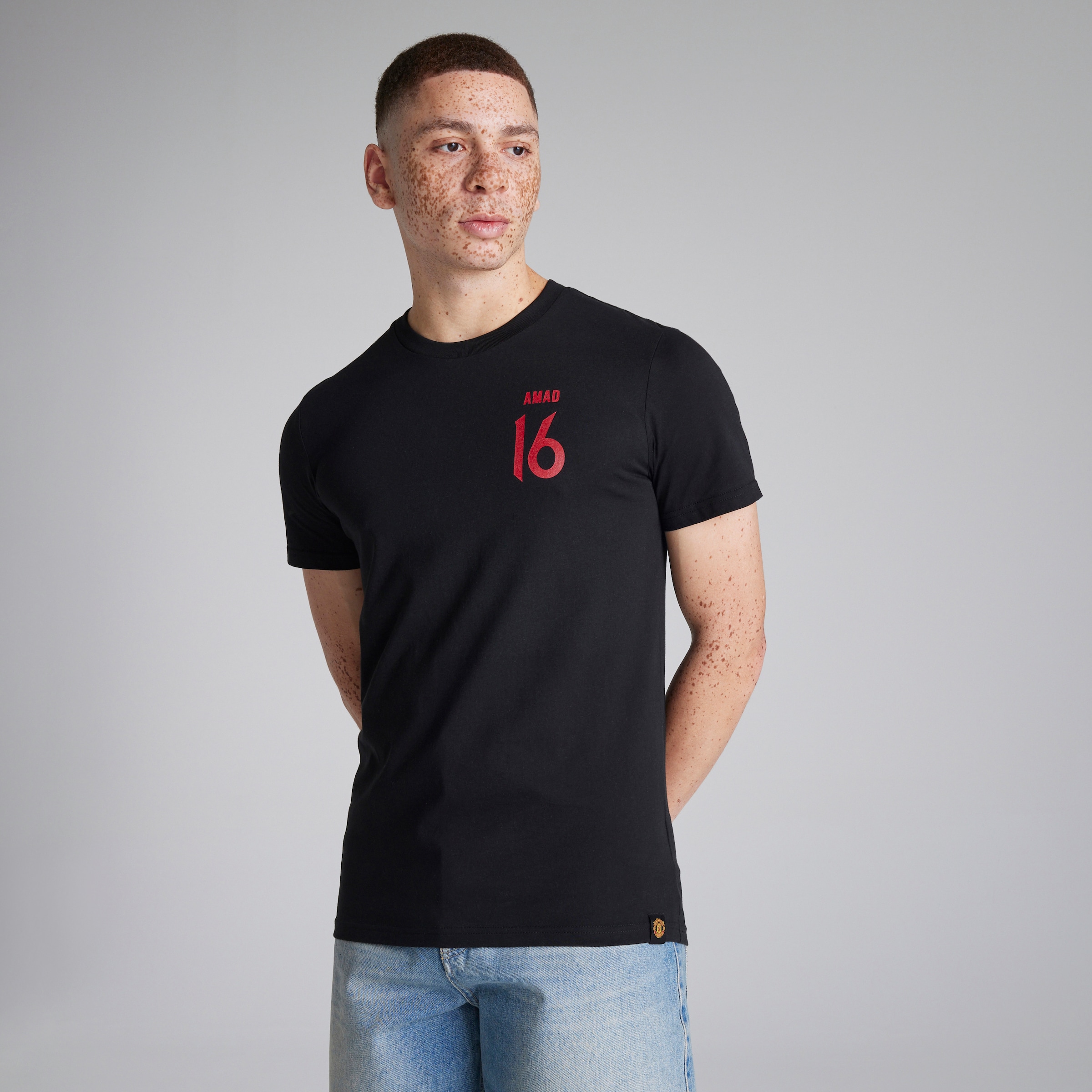 Manchester United Amad 16 T-Shirt Black Black