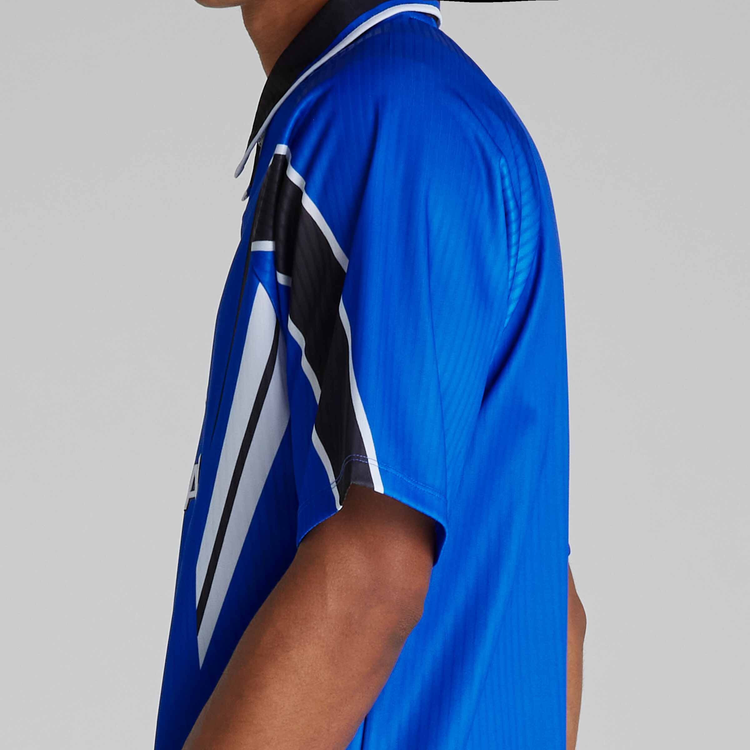  Manchester United 1997-98 Retro Third Shirt Blue Bleu Détail [5-5]