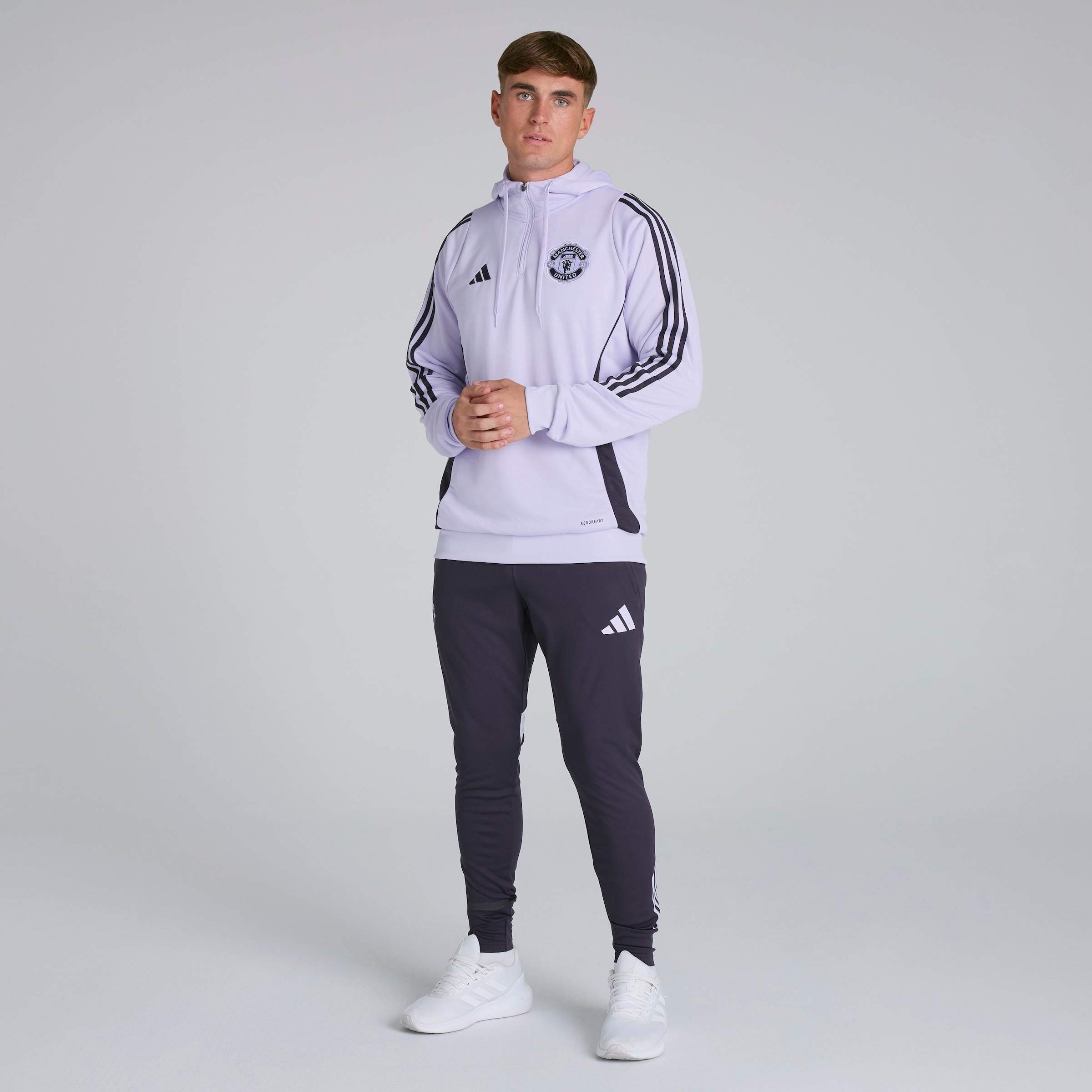 Manchester United Tiro 25 Competition Training Hoodie Purple Detail [3-5]