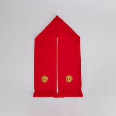 Manchester United Embroidered Crest Scarf Red