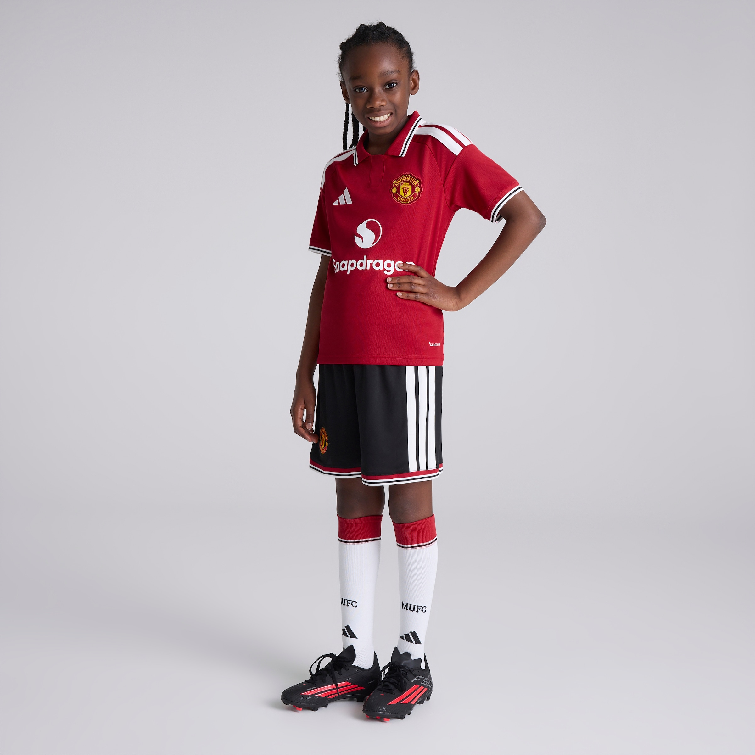 Manchester United Kids 26/27 Home Jersey Rouge Détail [3-6]