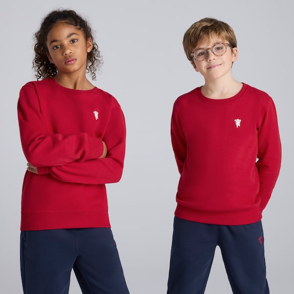 Manchester United Kids Devil Essentials Sweatshirt Red Red