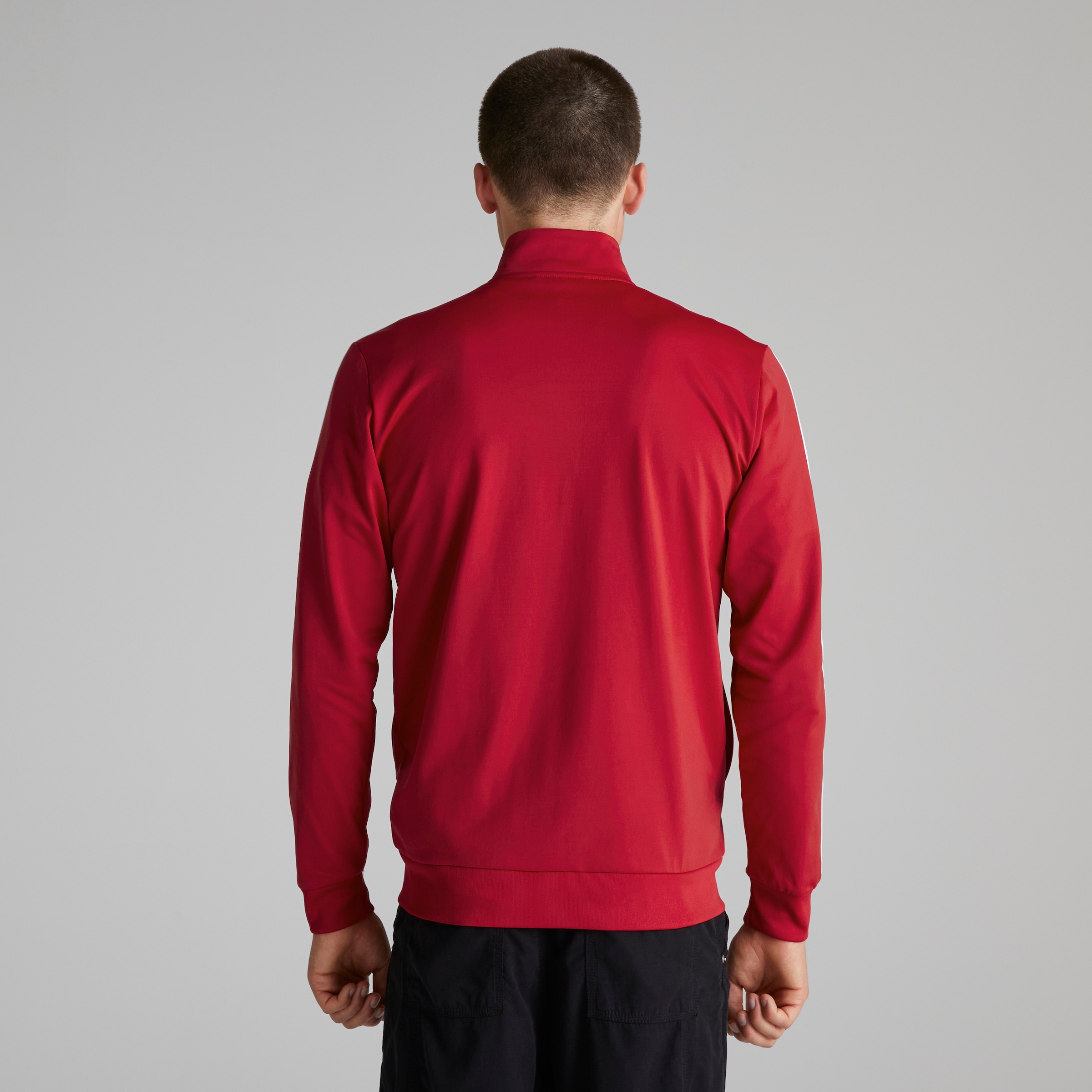 Manchester United x adidas Mens DNA Track Top Red Red Detail [2-8]