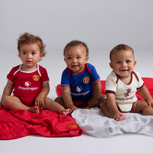 Manchester United Baby 26/27 3 Pack Kit Bodysuits Multi Multi