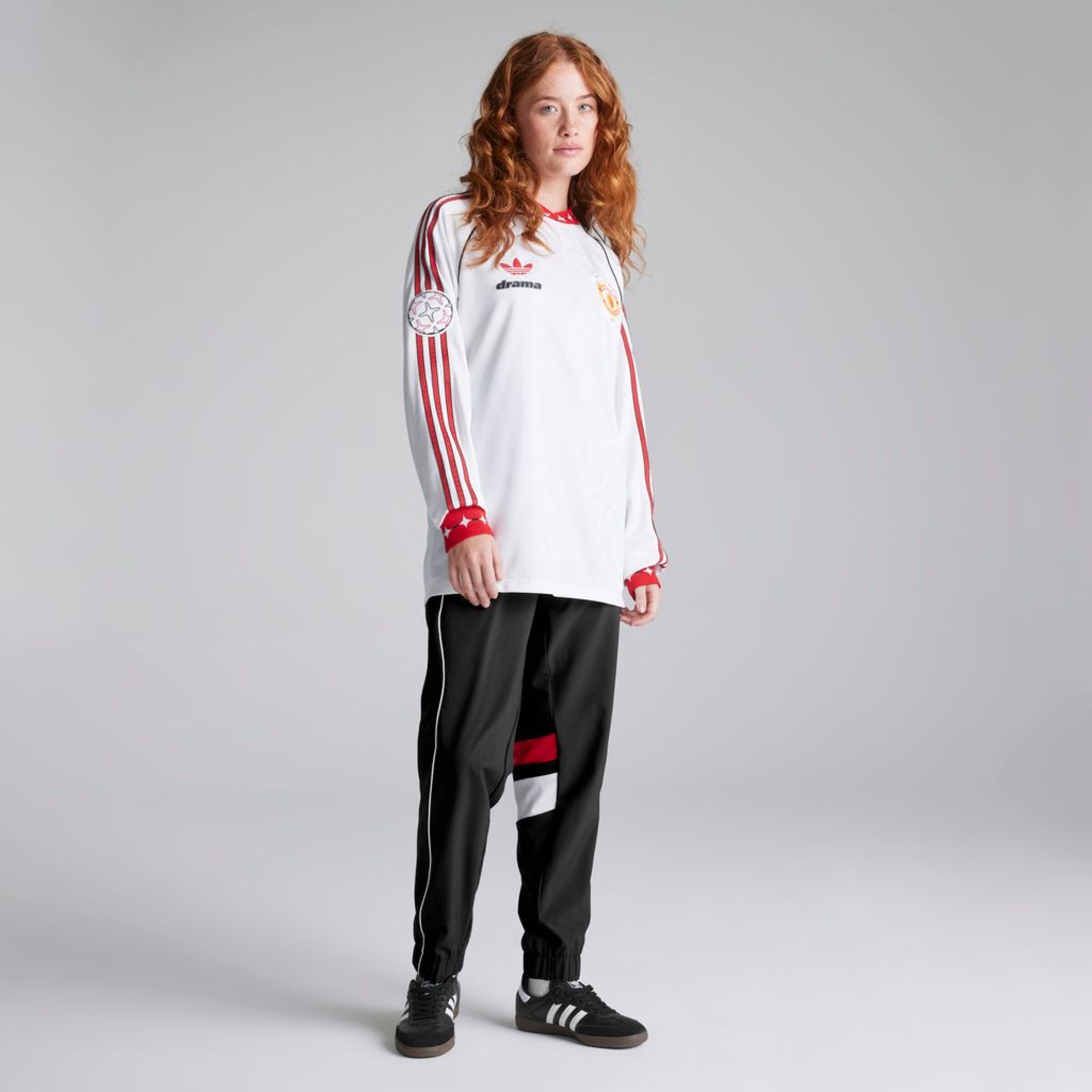 Manchester United x Drama Call Long Sleeve Jersey Blanc Détail [8-10]