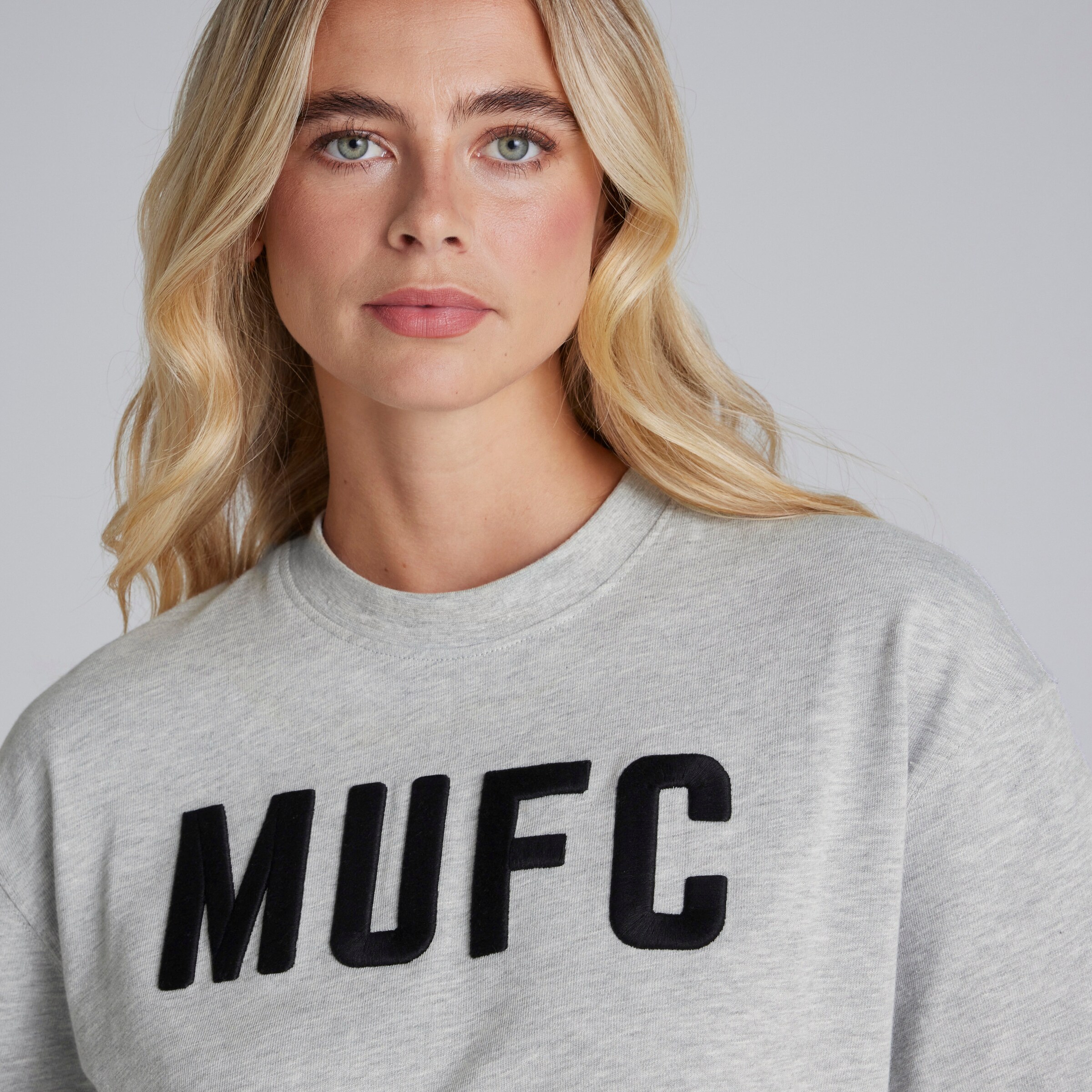 Manchester United Womens MUFC T-Shirt Grey 회색 세부 사항 [4-5]