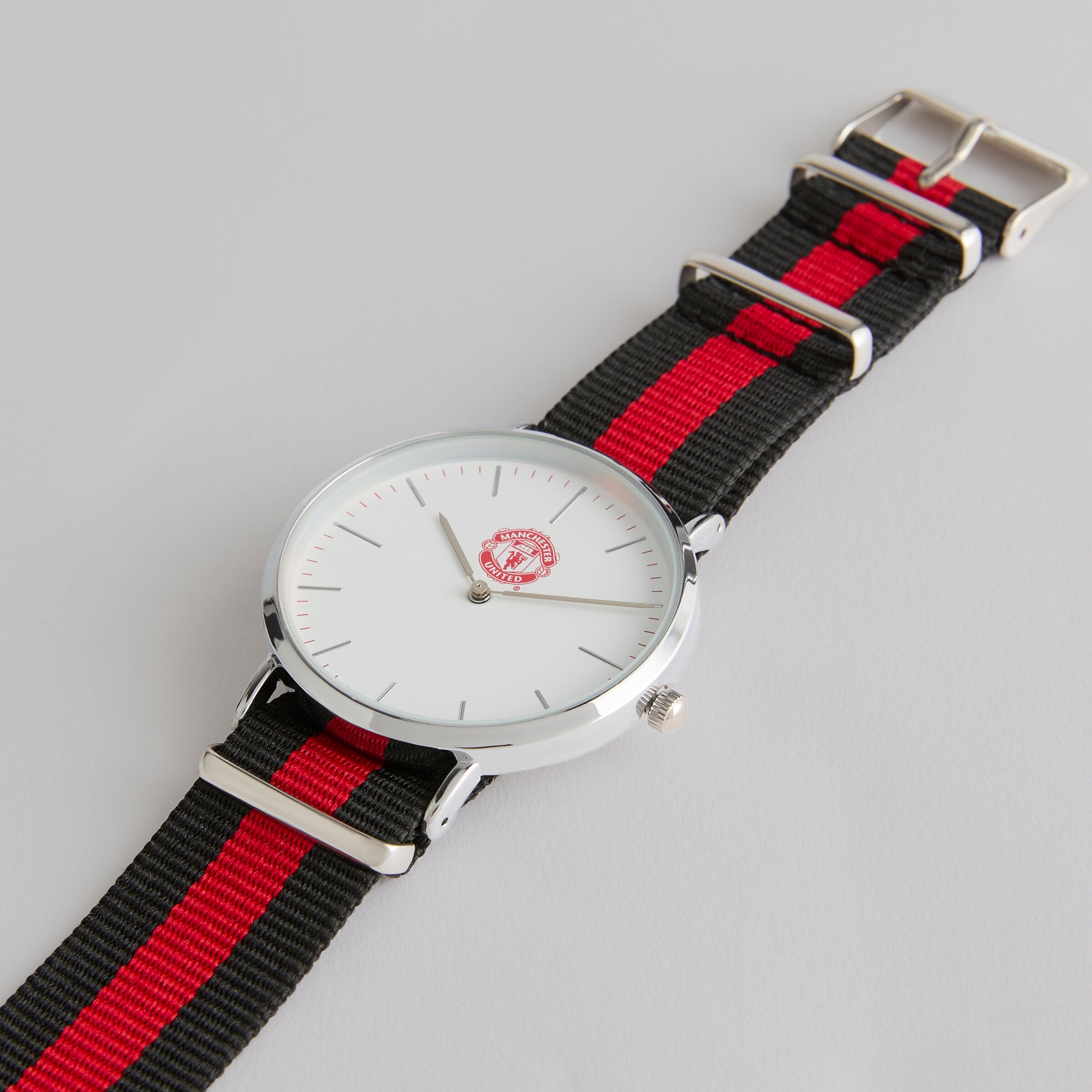 Manchester United Textile Stap Analogue Watch Black Detail [3-4]