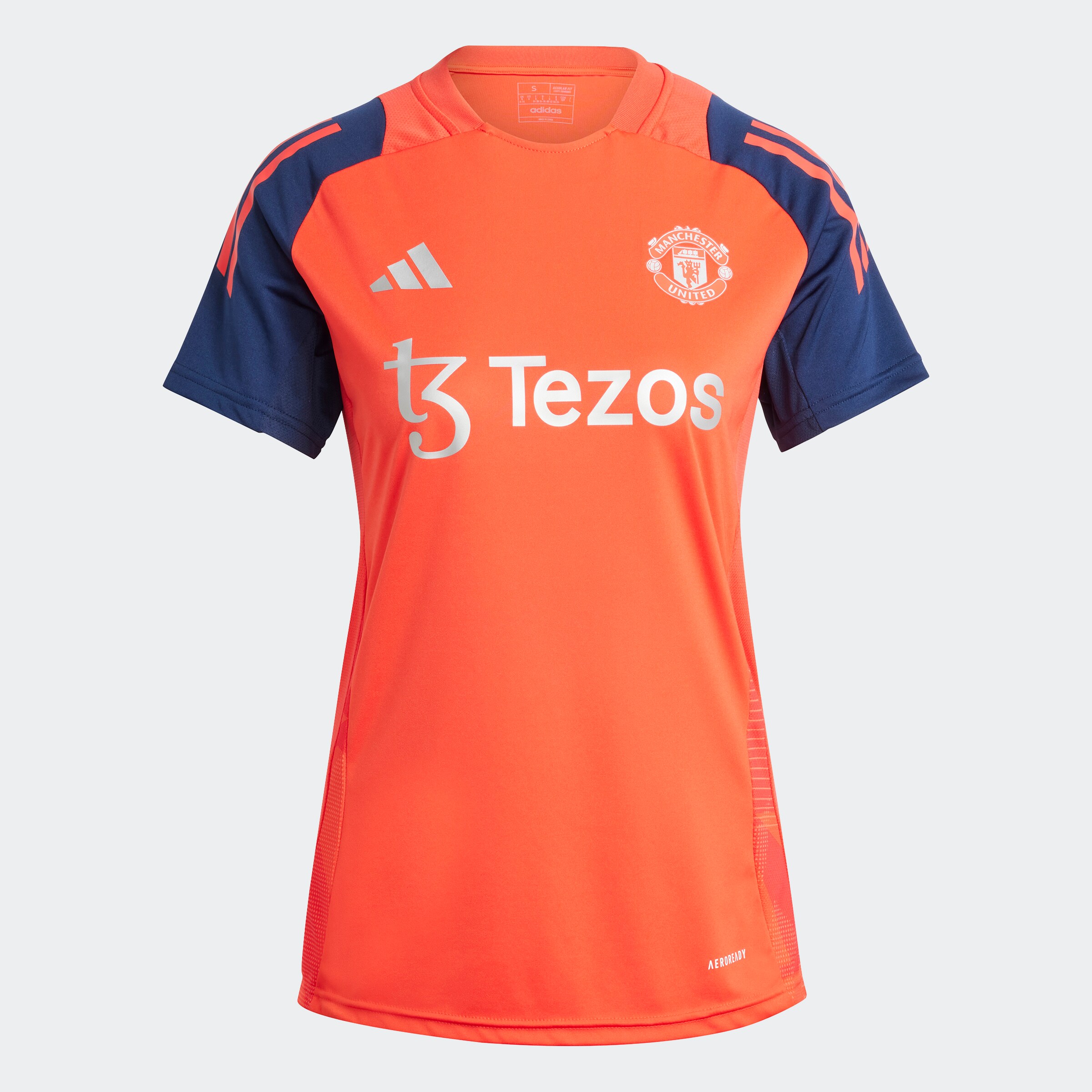 Manchester United Womens Coaches Training Tiro 24 Training Jersey Red Red Detail [5-6]