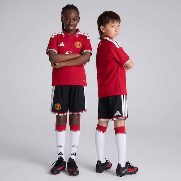 Manchester United Kids 26/27 Home Shorts Black 黑色