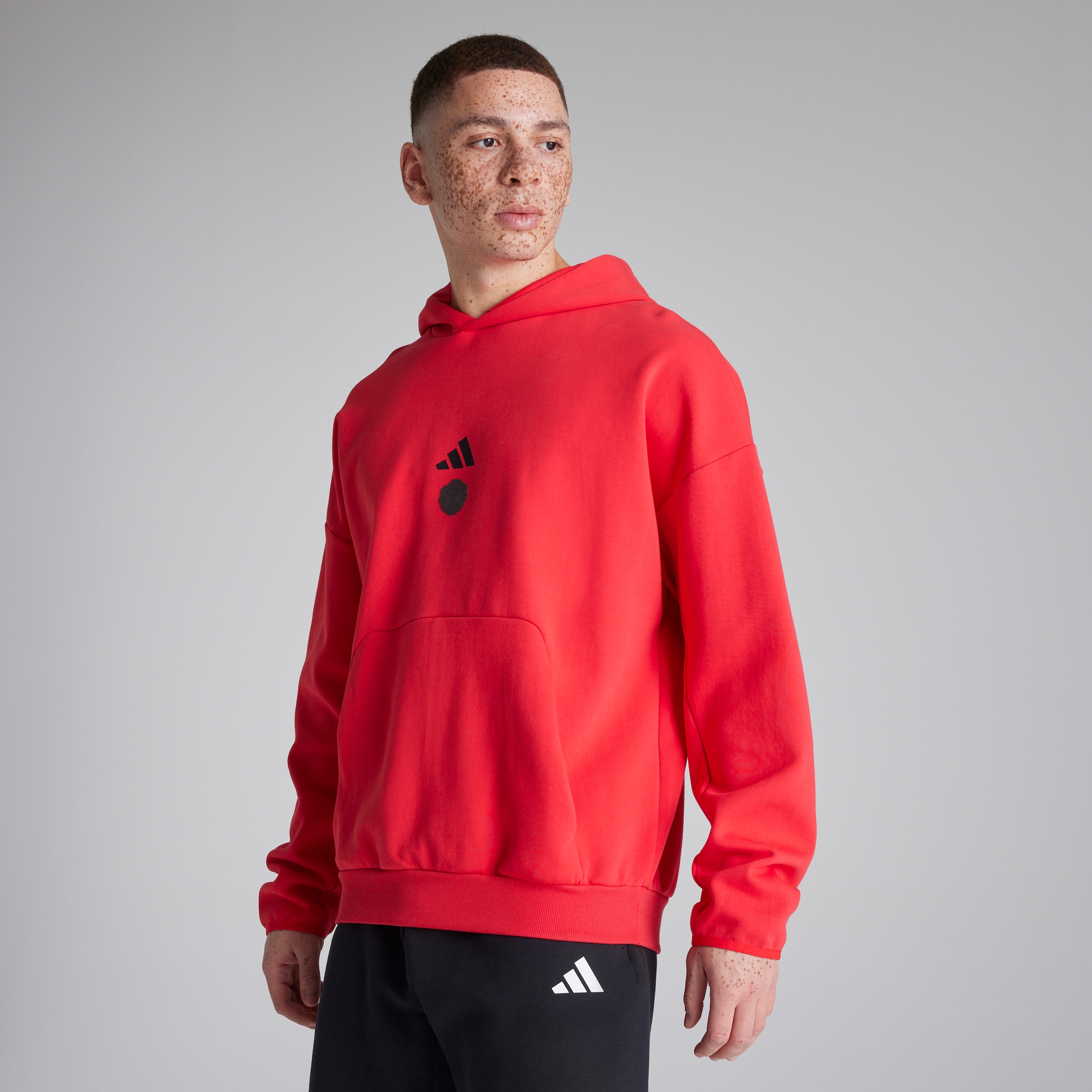 Manchester United x adidas Future Icons Hoodie Red Rot