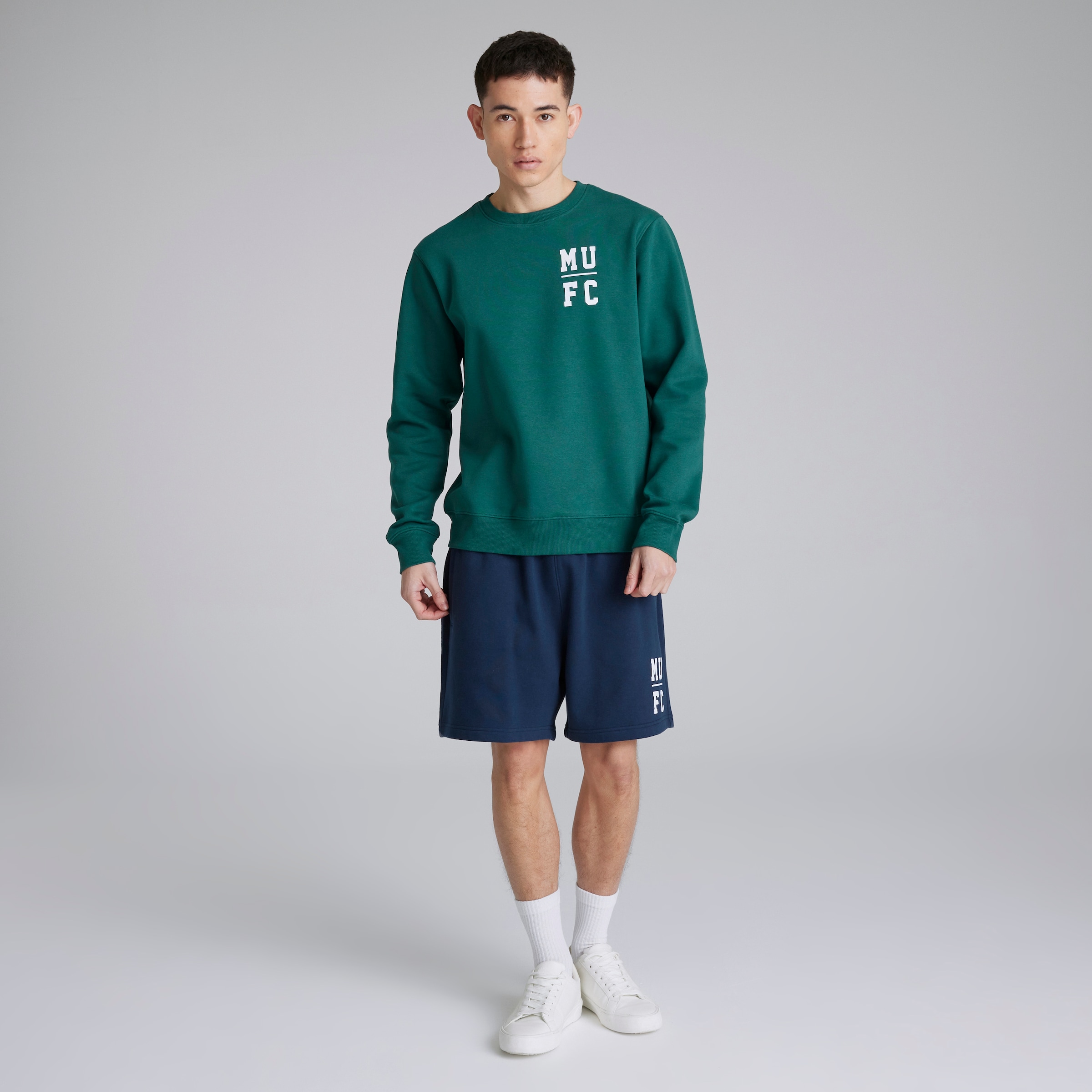 Manchester United Varsity Back Print Sweatshirt Green Green Detail [3-5]