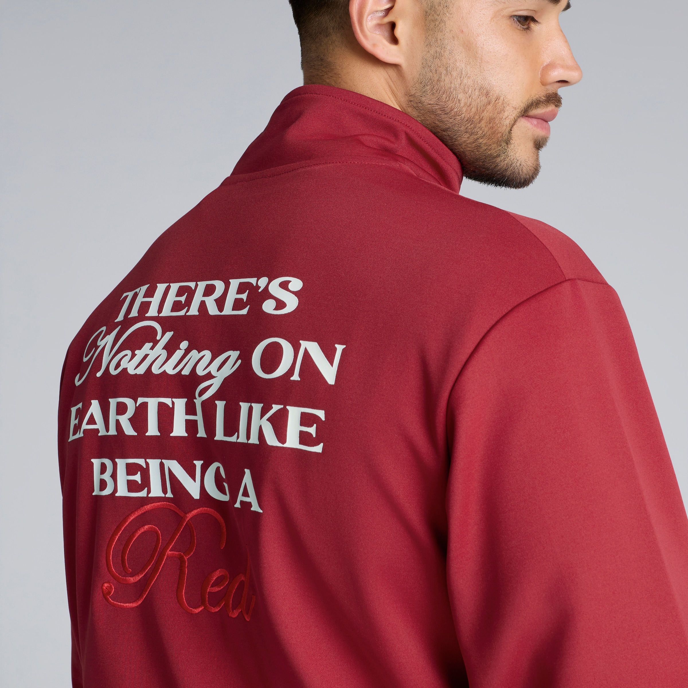 Manchester United There's Nothing on Earth Like Being a Red Track Jacket Red Rojo Detalle [5-6]