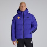 Manchester United x adidas Essentials 3-Stripes CLIMAWARM Puffer Jacket Blue