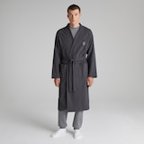 Manchester United Mens Waffle Dressing Gown Grey