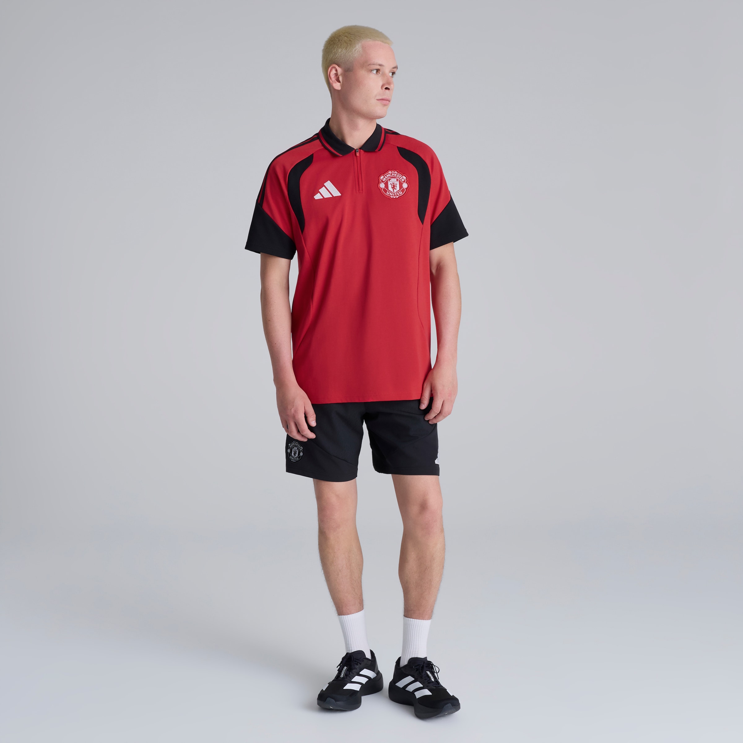 Manchester United 26/27 Training Tiro Downtime Shorts Black Black Detail [3-6]