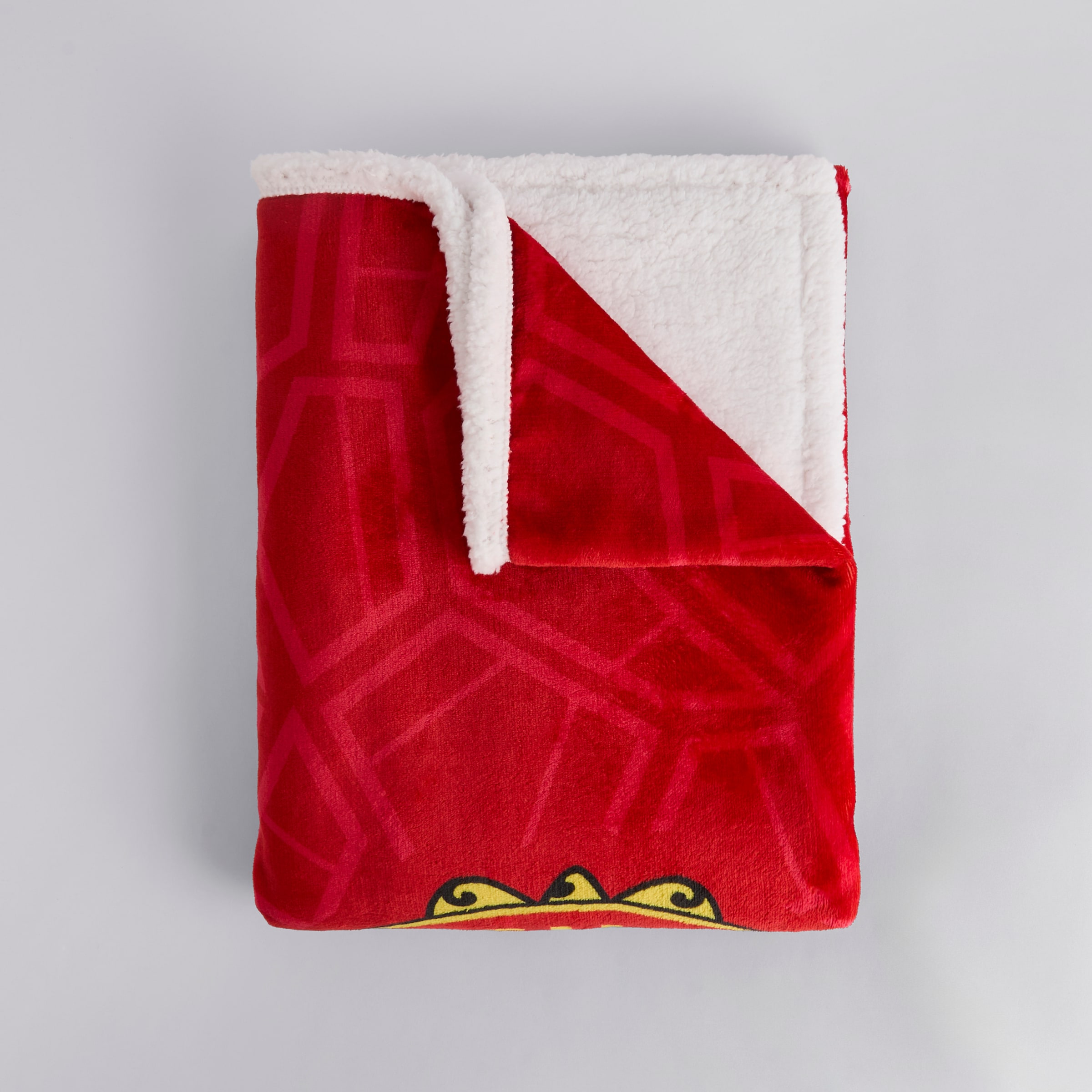Manchester United Sherpa Fleece Blanket Red Rot