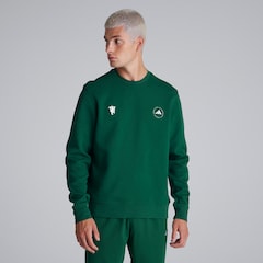 Manchester United x adidas Mens Golf Crewneck Sweatshirt Green