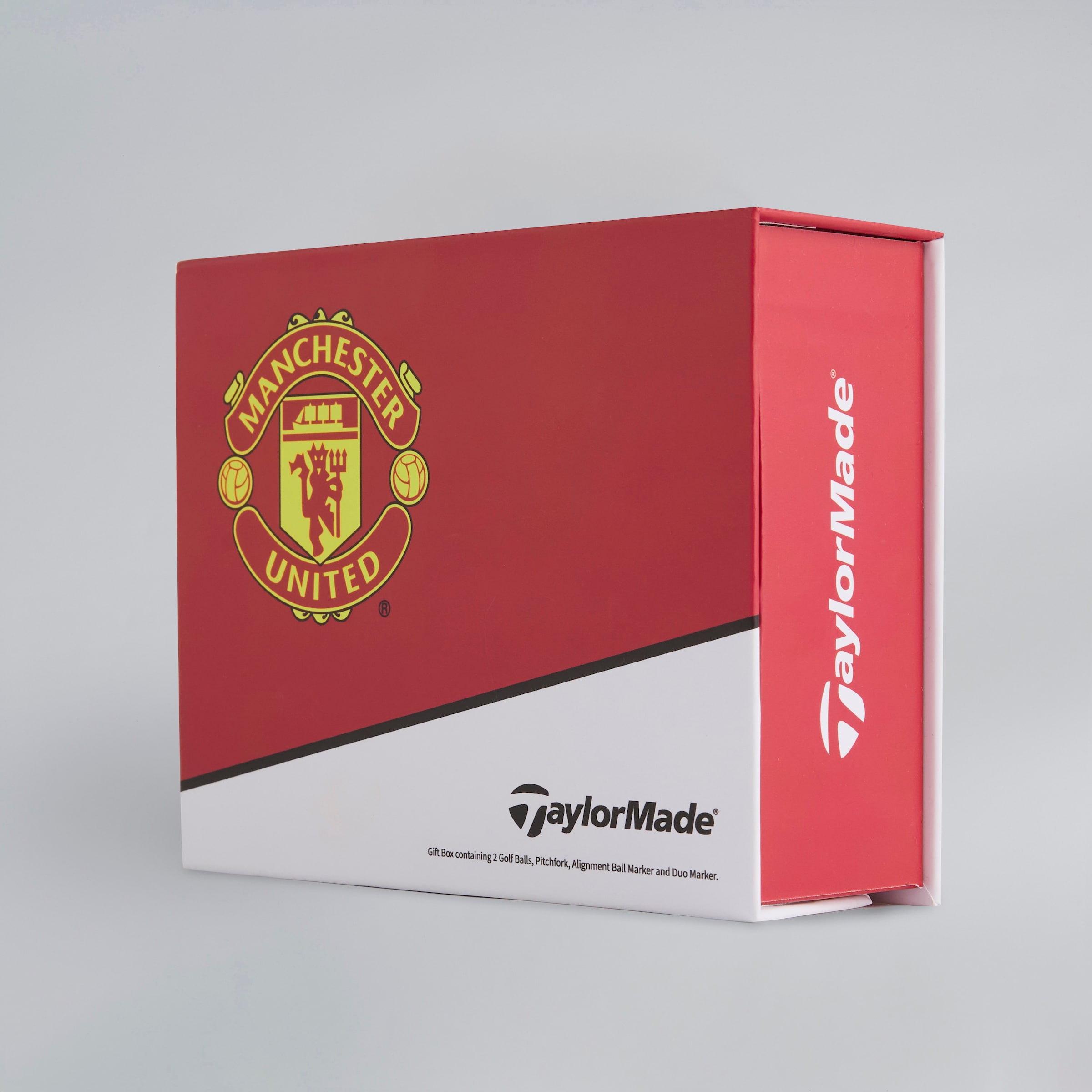 Manchester United X TaylorMade Golf Gift Box Set with 2 Balls Red Rouge Détail [3-5]
