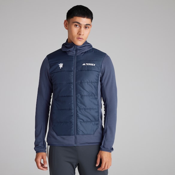 Manchester United x adidas Mens Terrex Multi Hybrid Insulated Jacket Navy Navy blue