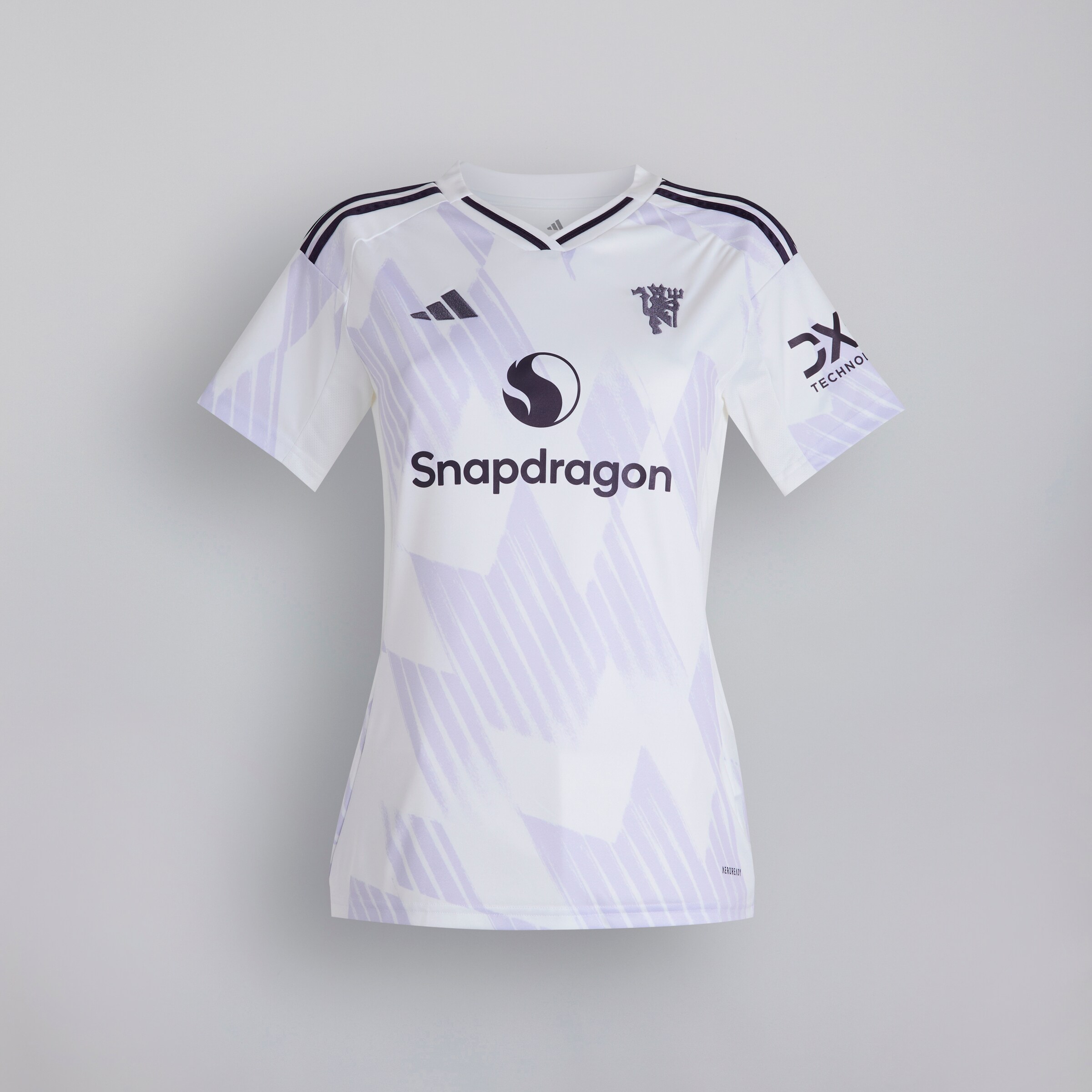 Manchester United 25/26 Away Jersey Womens with Toone 7 WSL Printing Rouge Détail [2-7]