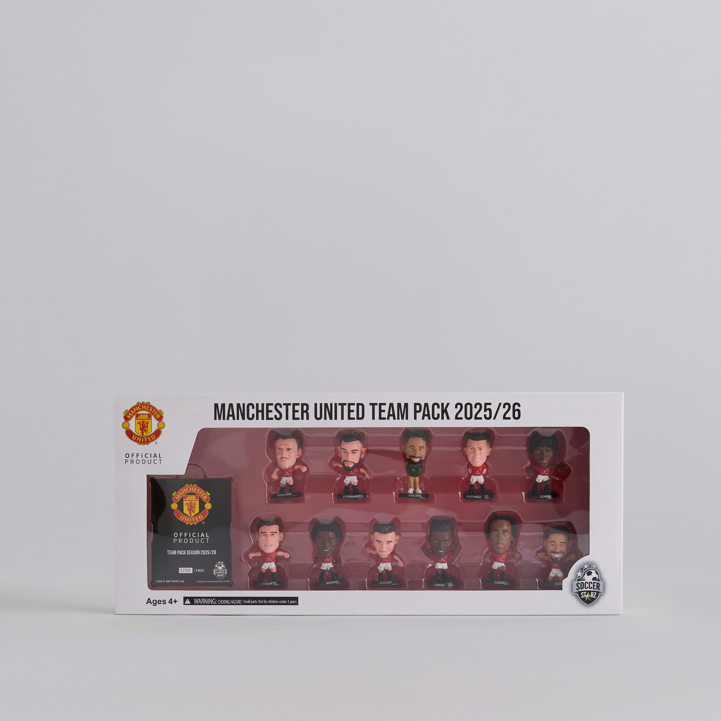 Manchester United SoccerStarz Team Pack Figurine Set Red Red