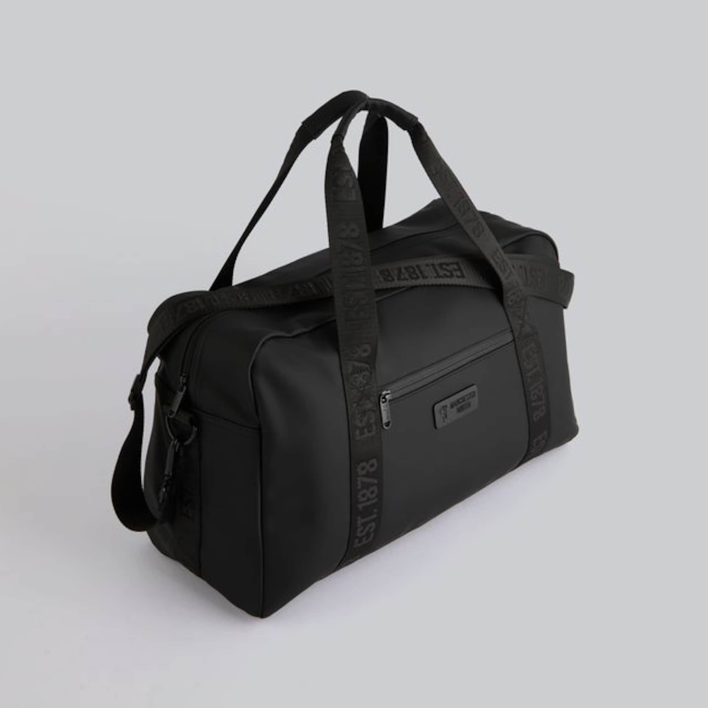 Manchester United Executive Holdall Black Black Detail [3-4]