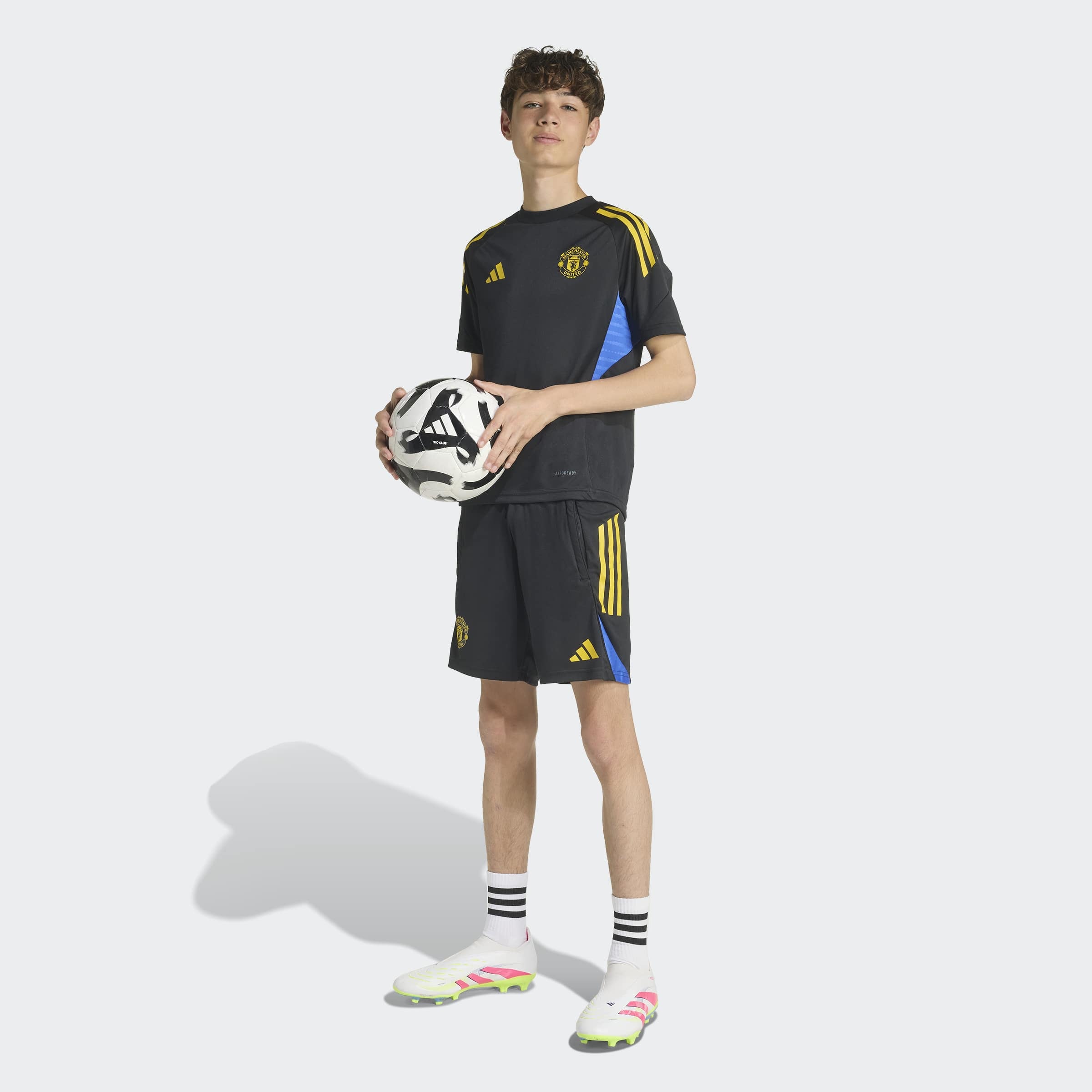 Manchester United Tiro 25 Competition Training Jersey Kids Black Detail [3-7]