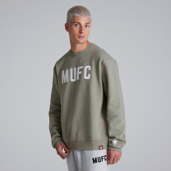 Manchester United Mens MUFC Sweatshirt Green Green