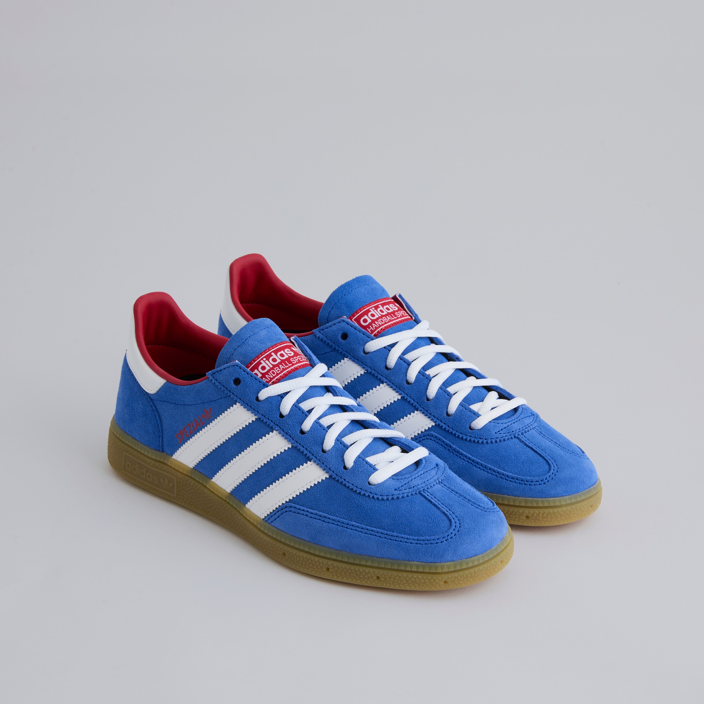 Manchester United x adidas Originals Handball Spezial Trainers Blue Bleu Détail [2-6]