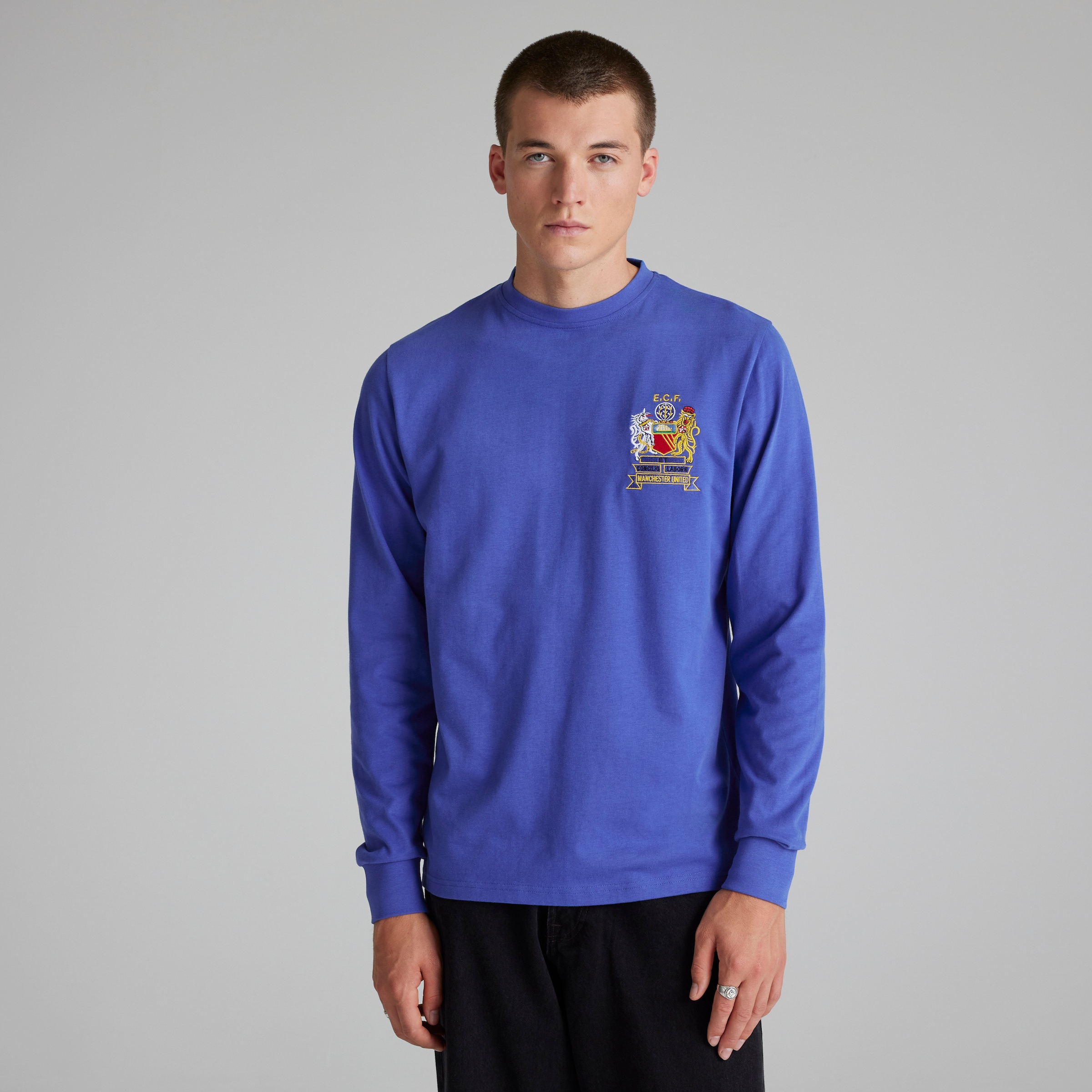 Manchester United 1968 Retro European Final Shirt Blue